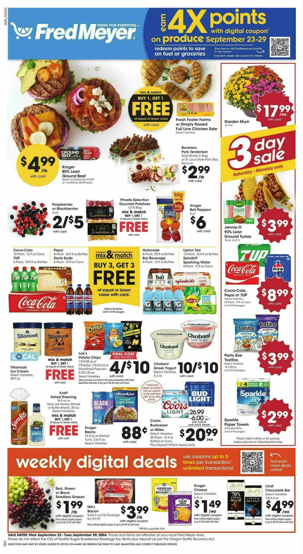 Fred Meyer Weekly Ad from September 23