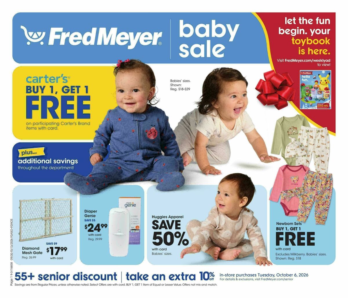 Fred Meyer Home & Apparel Weekly Ad from September 30