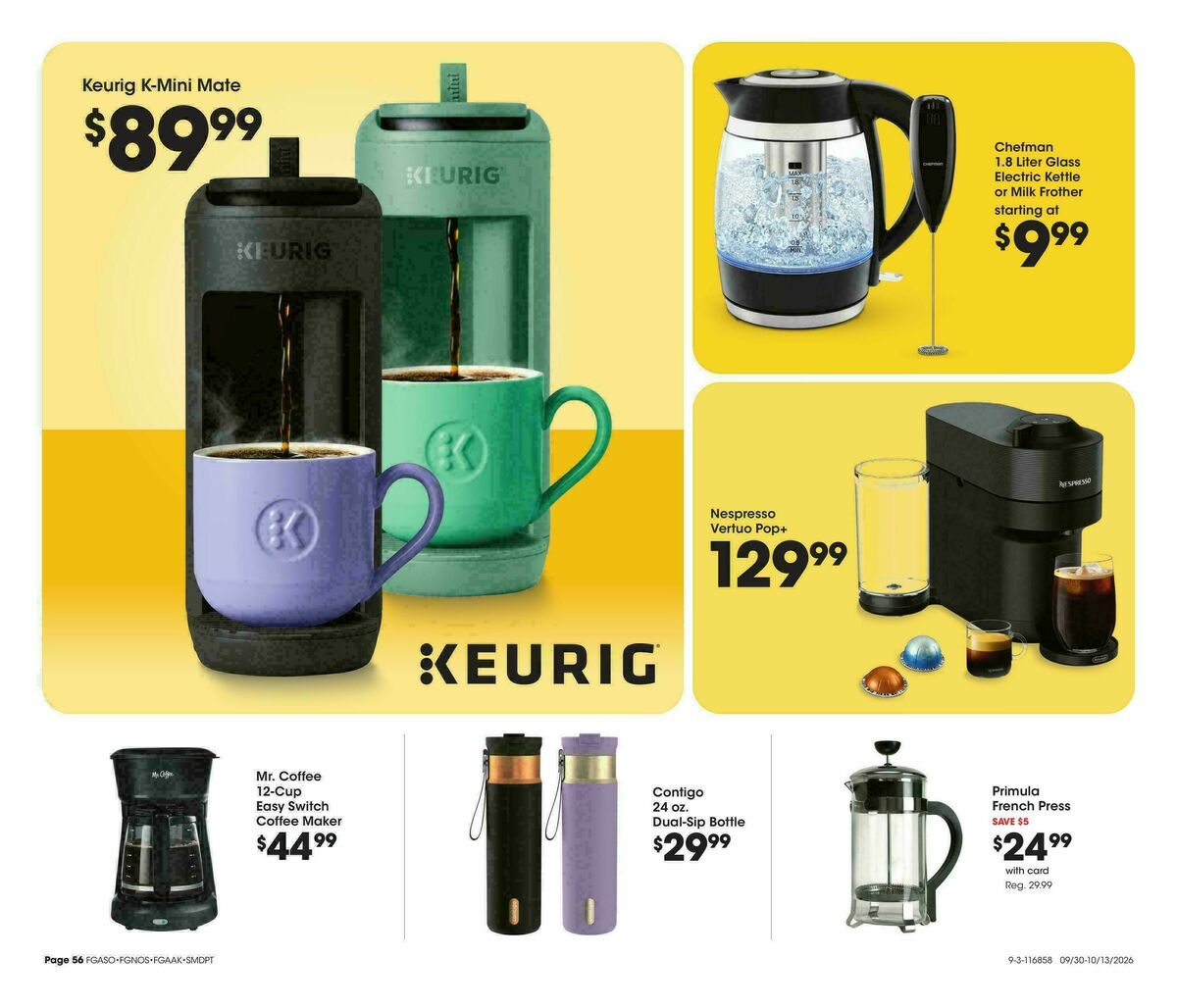 Fred Meyer Home & Apparel Weekly Ad from September 30