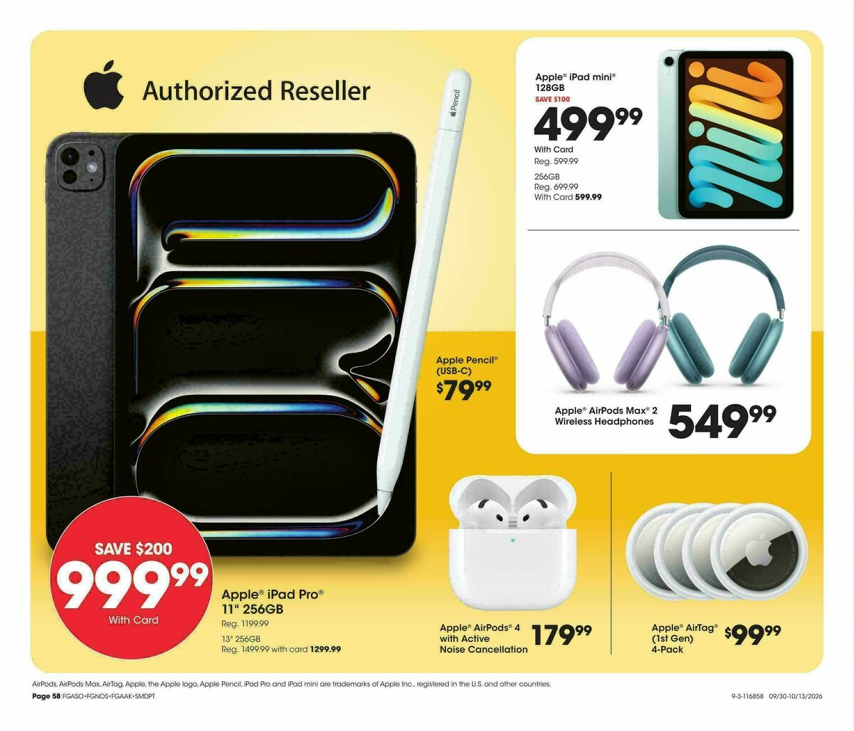 Fred Meyer Home & Apparel Weekly Ad from September 30