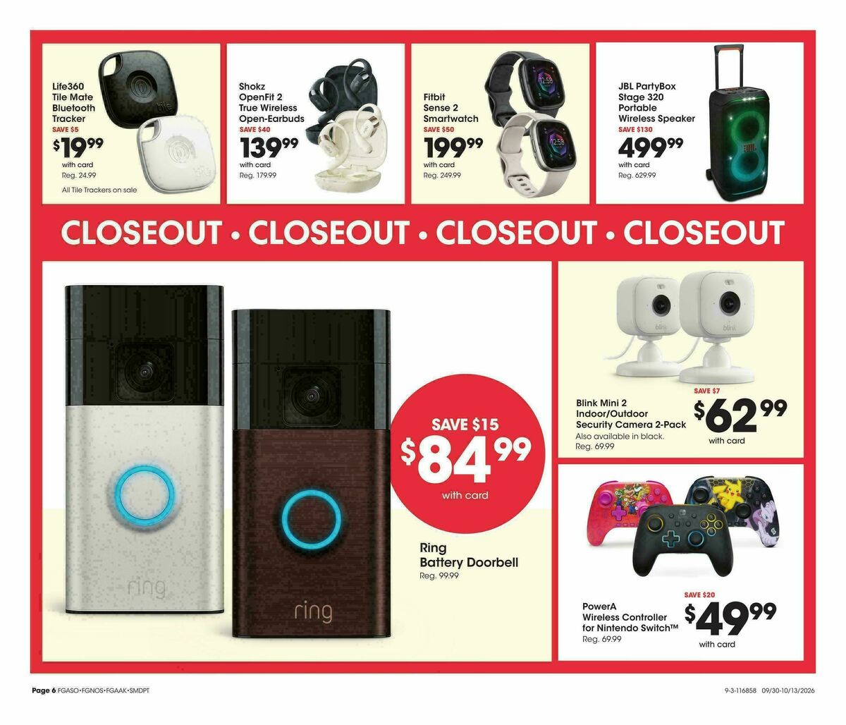 Fred Meyer Home & Apparel Weekly Ad from September 30