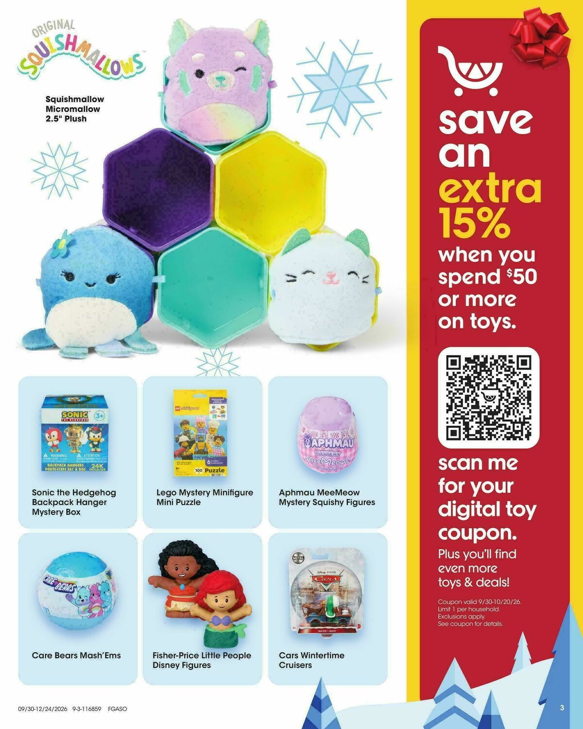 Fred Meyer Toy Book Weekly Ad from September 30