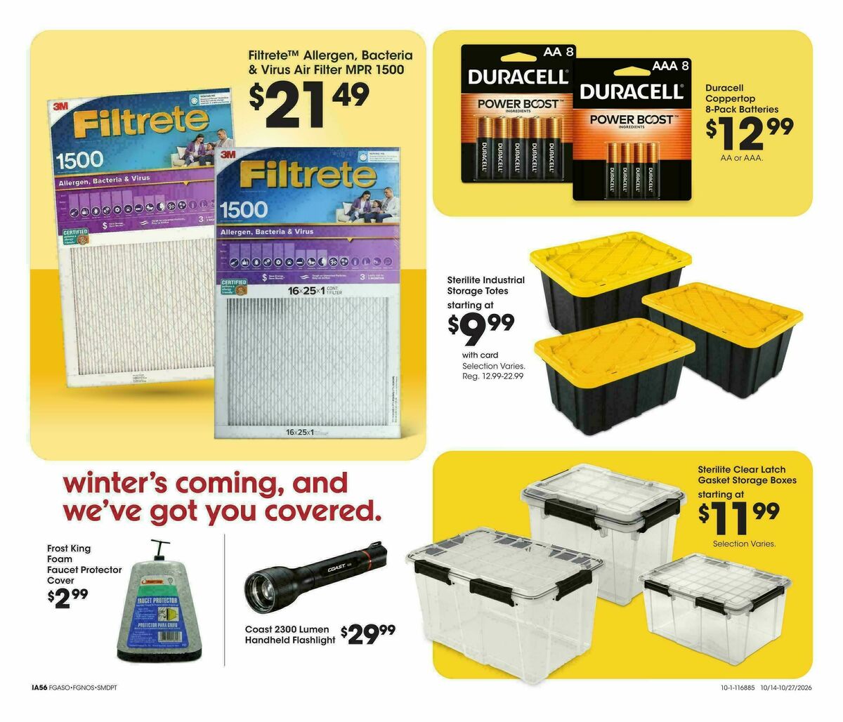 Fred Meyer Home & Apparel Weekly Ad from October 14