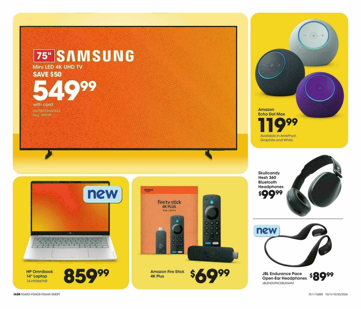 Fred Meyer Home & Apparel Weekly Ad from October 14