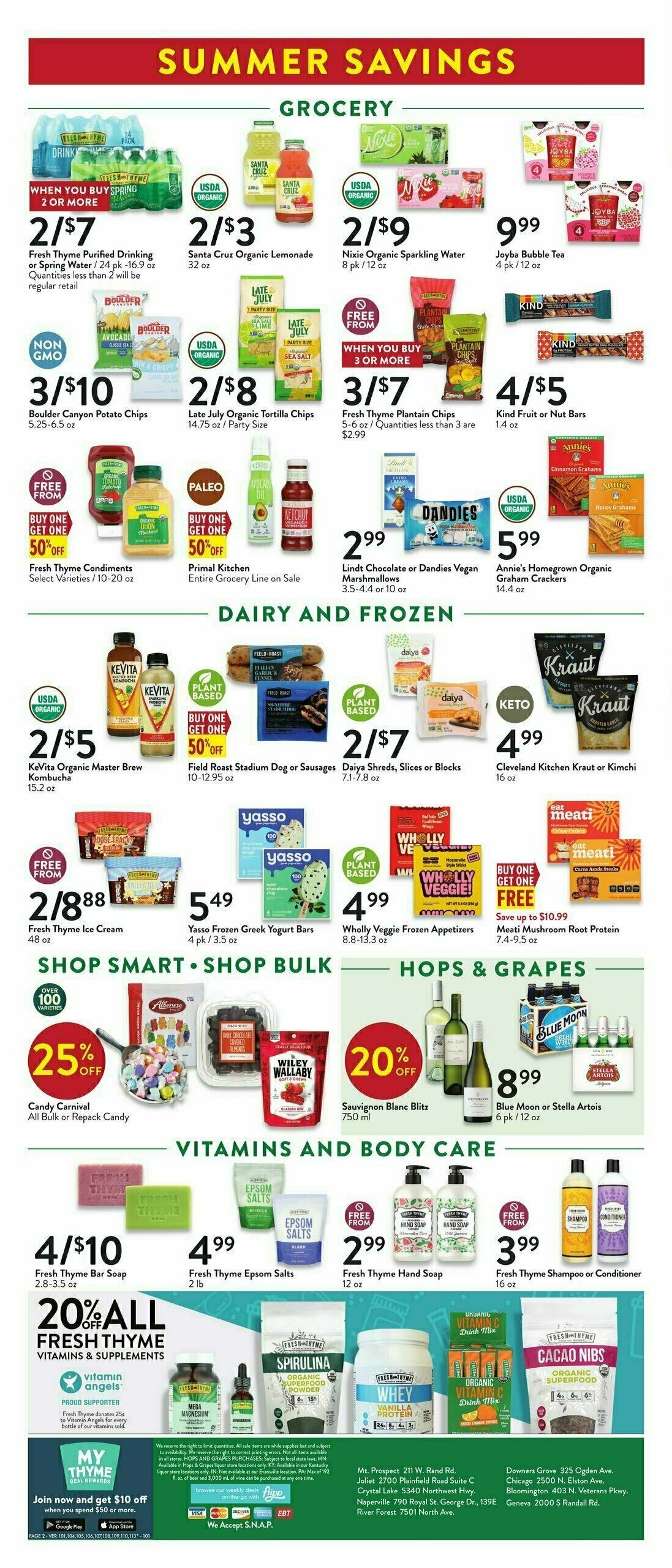 Fresh Thyme Farmers Market Weekly Ad from June 21