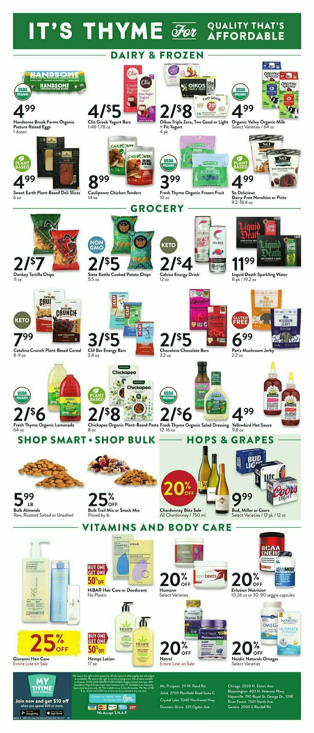 Fresh Thyme Farmers Market Weekly Ad from July 12