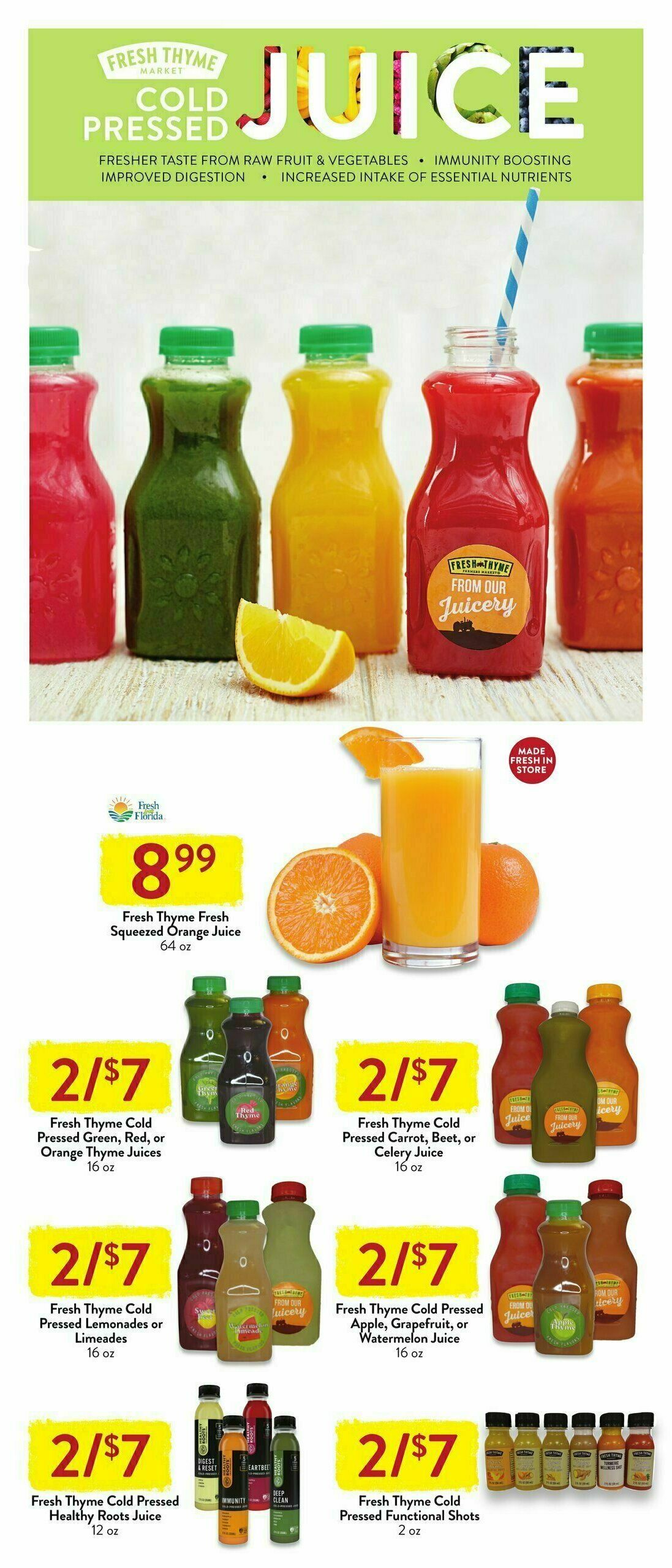 Fresh Thyme Farmers Market Weekly Ad from July 12