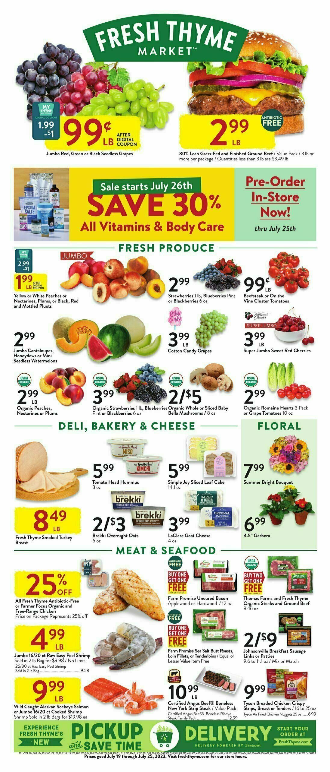 Fresh Thyme Farmers Market Weekly Ad from July 19
