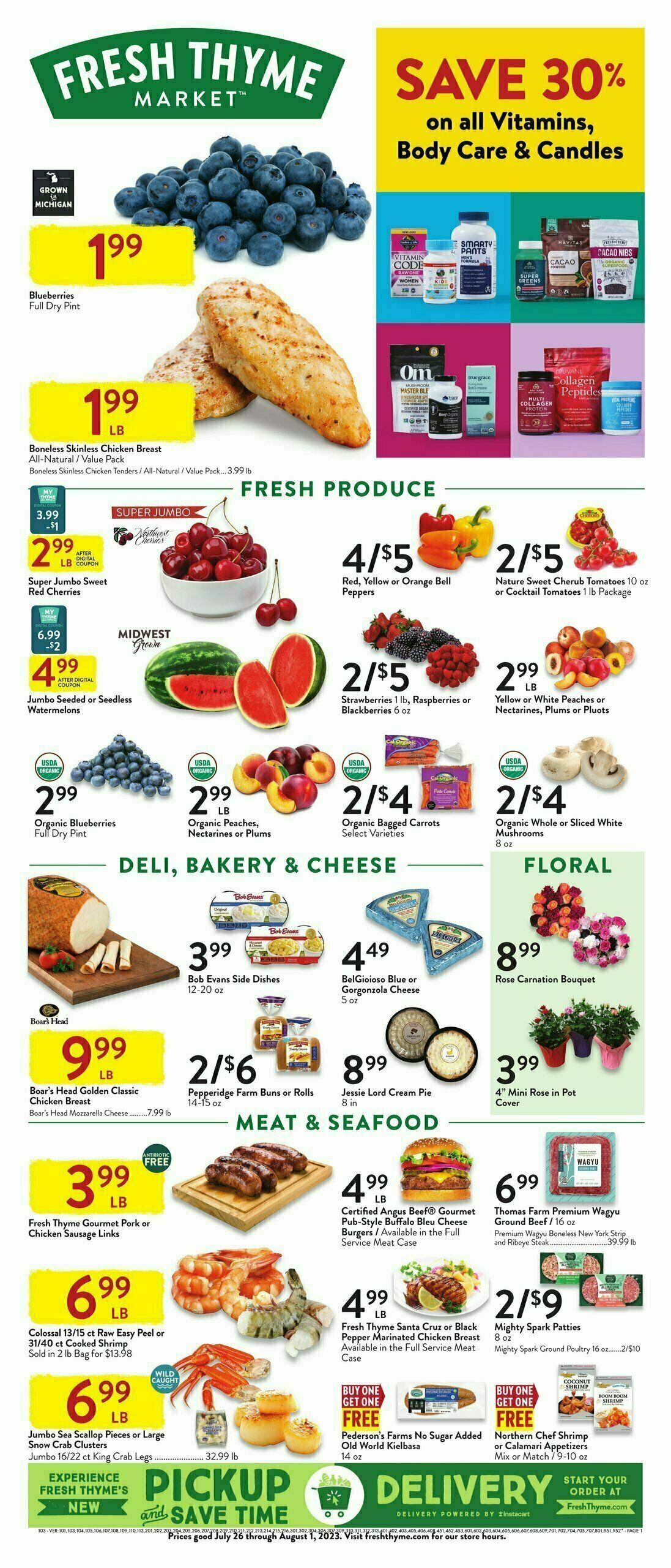 Fresh Thyme Farmers Market Weekly Ad from July 26