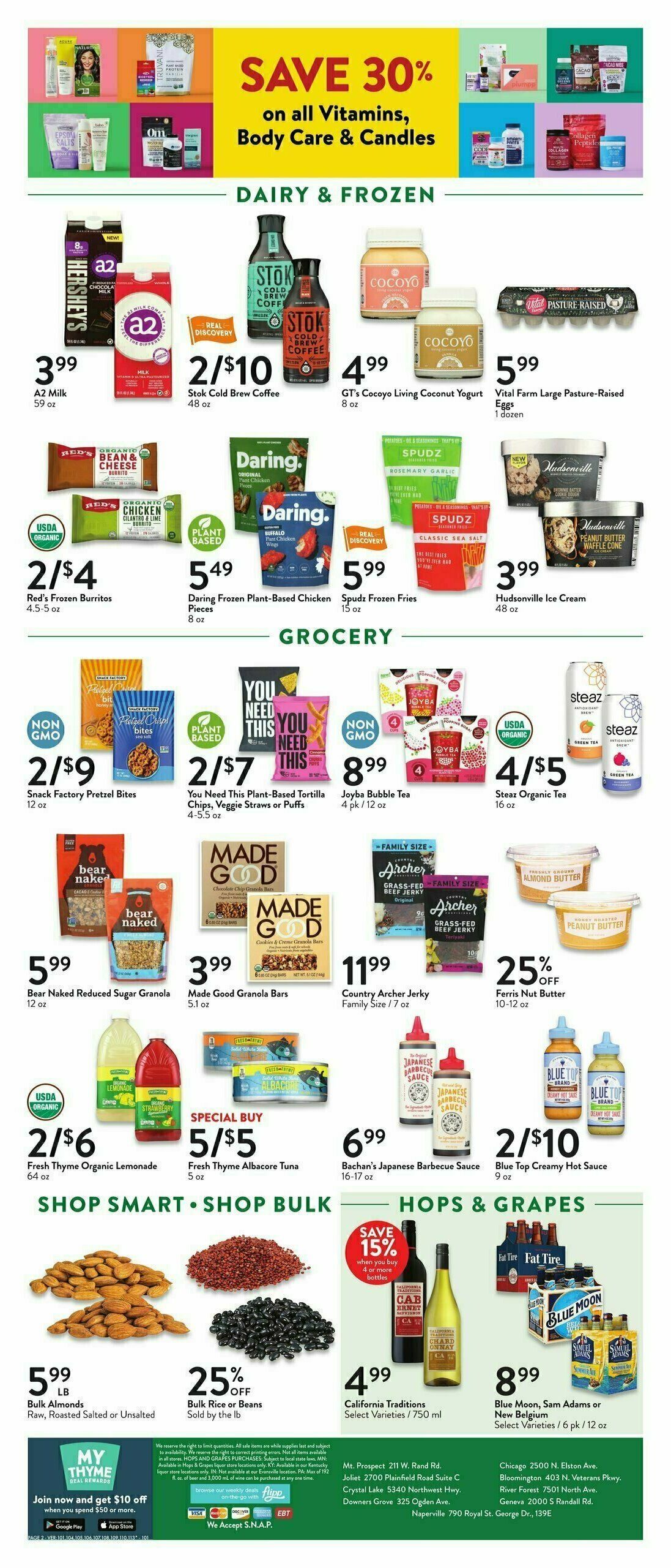 Fresh Thyme Farmers Market Weekly Ad from July 26