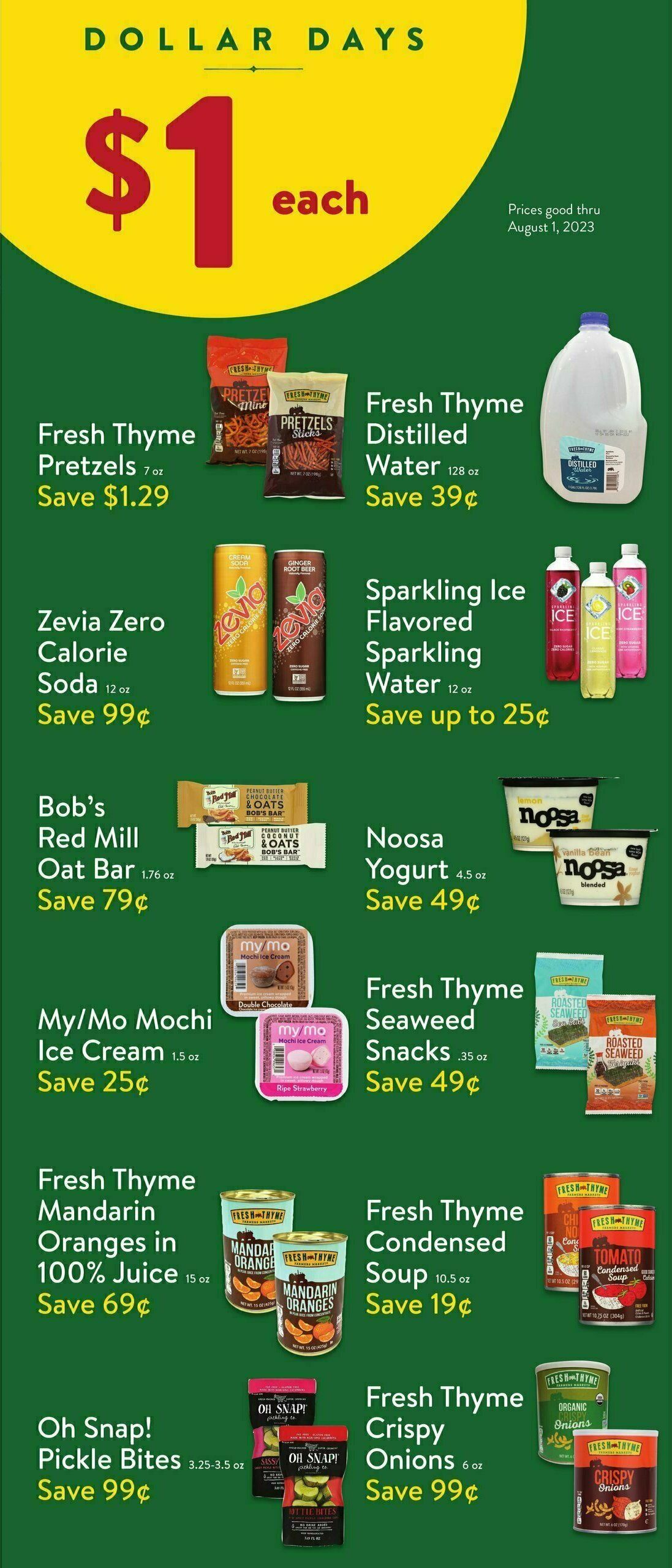 Fresh Thyme Farmers Market Weekly Ad from July 26