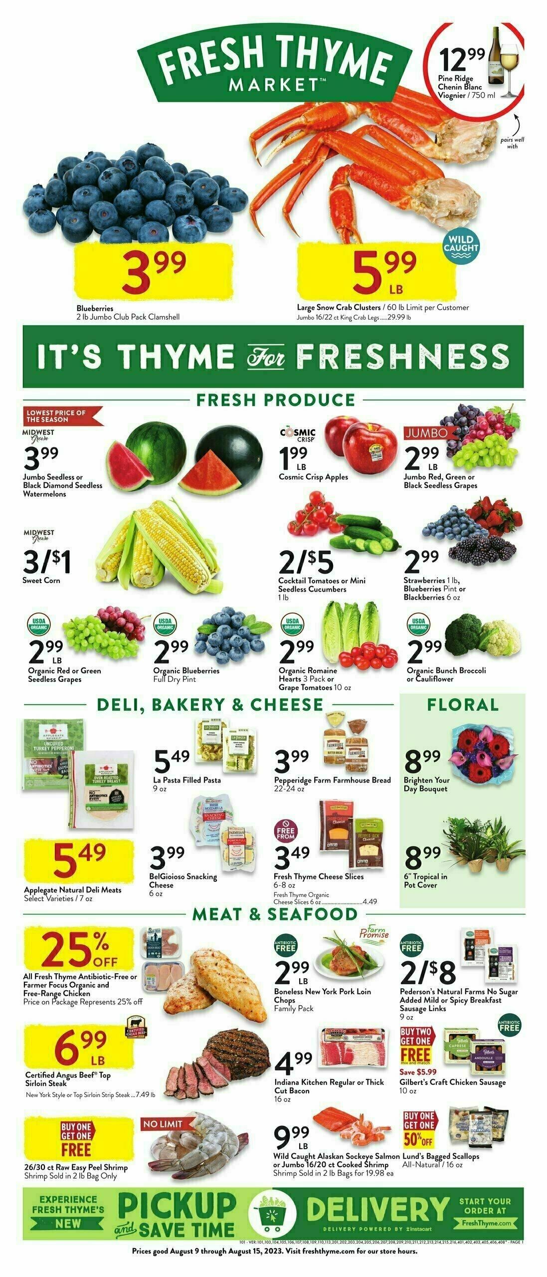 Fresh Thyme Farmers Market Weekly Ad from August 9
