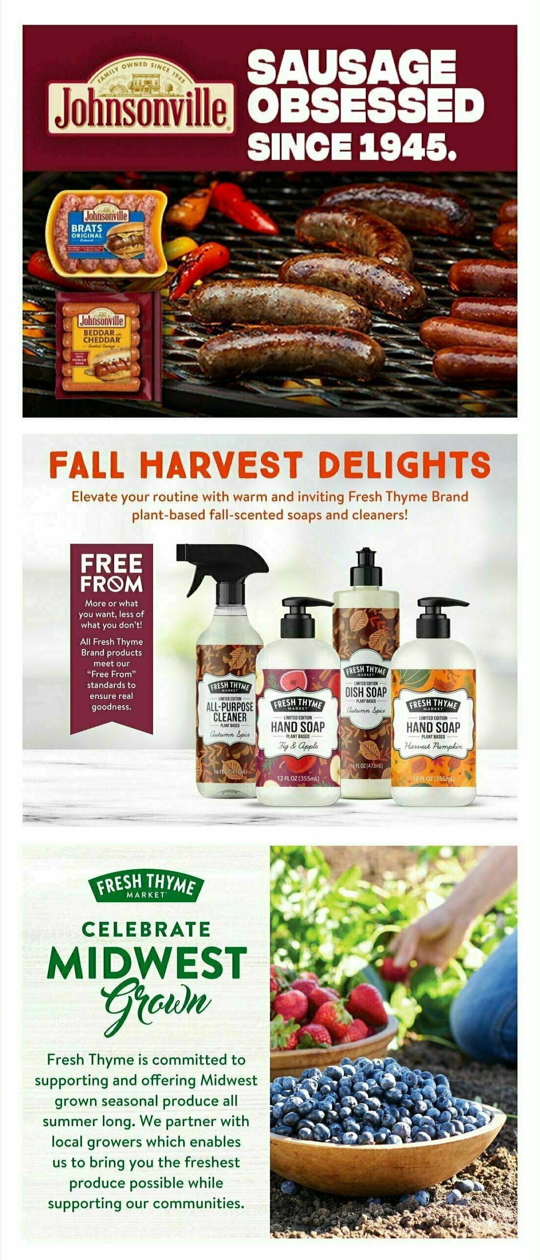 Fresh Thyme Farmers Market Weekly Ad from August 9