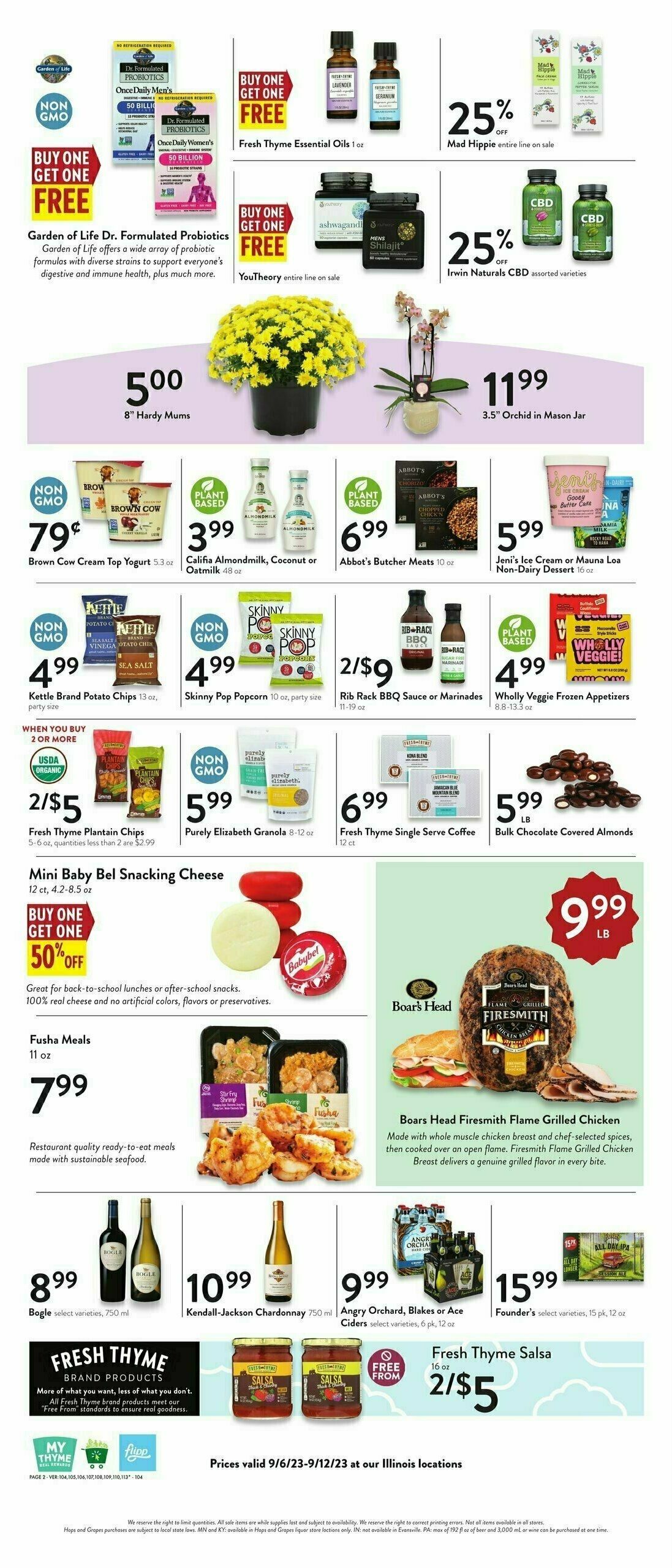 Fresh Thyme Farmers Market Weekly Ad from September 6