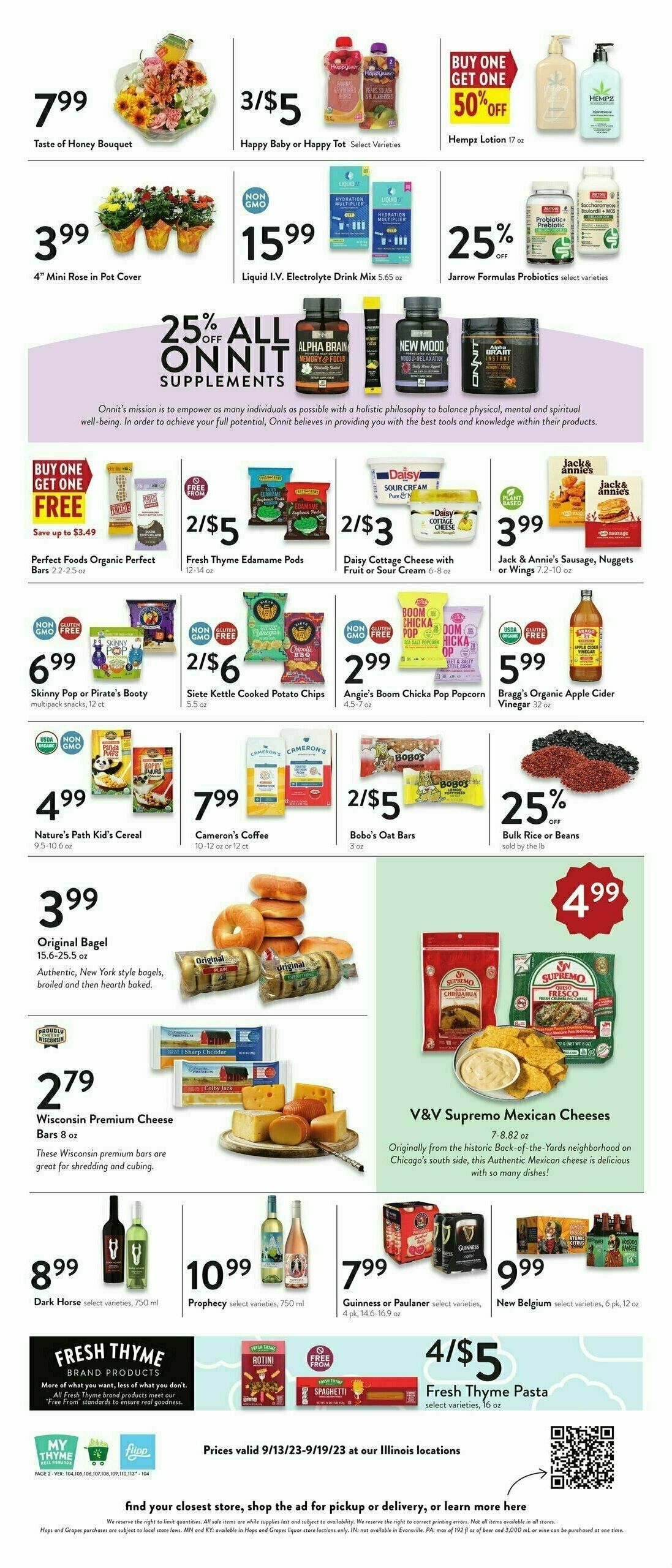 Fresh Thyme Farmers Market Weekly Ad from September 13