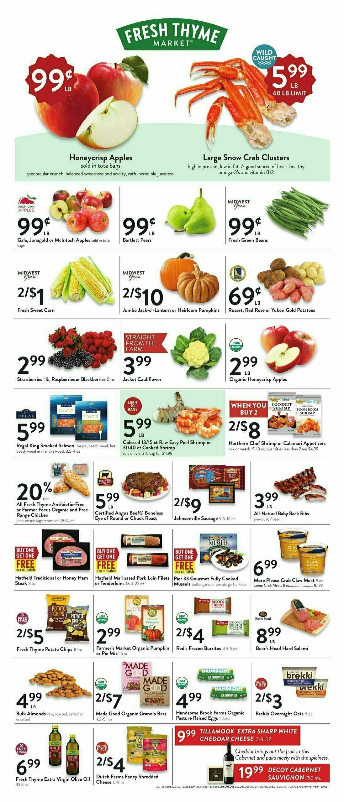 Fresh Thyme Farmers Market Weekly Ad from October 4