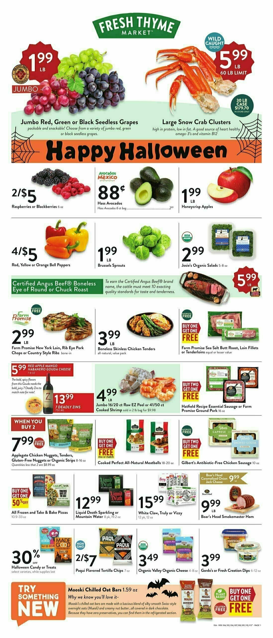 Fresh Thyme Farmers Market Weekly Ad from October 25