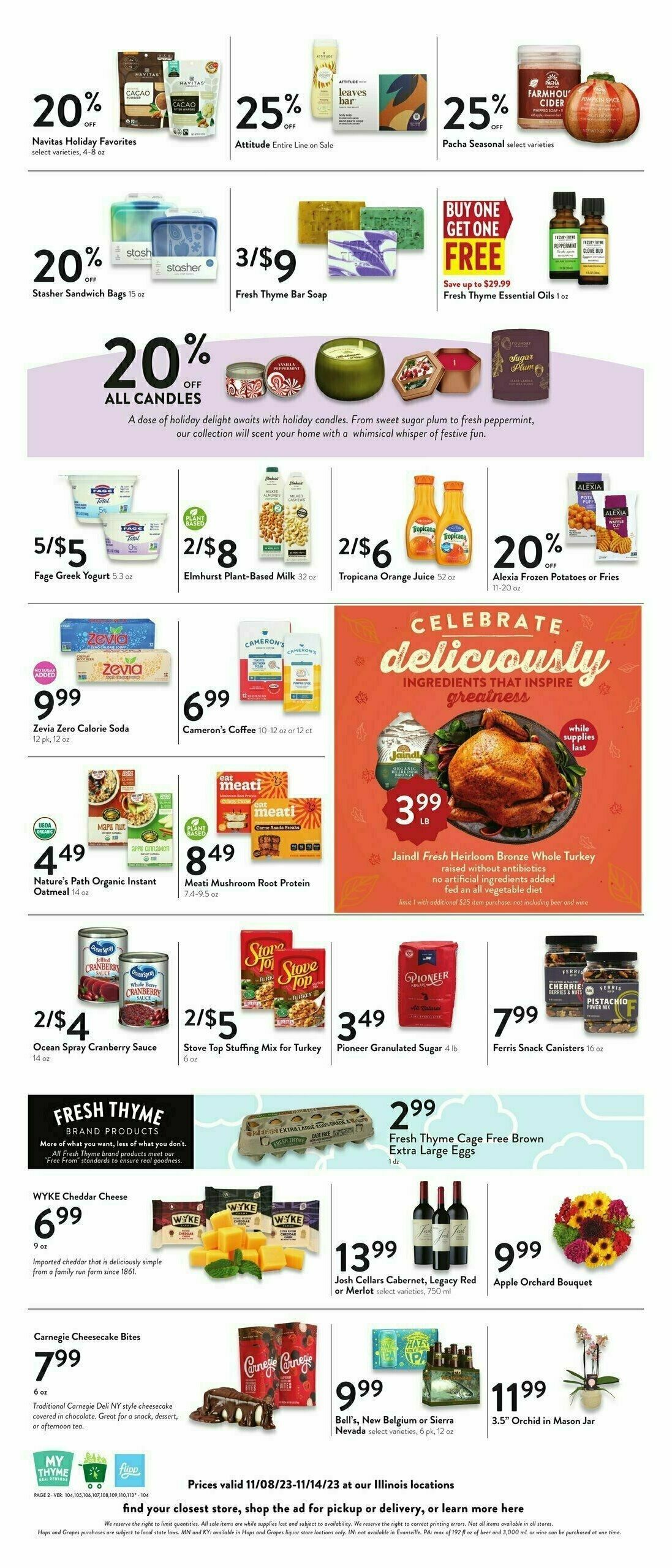 Fresh Thyme Farmers Market Weekly Ad from November 8