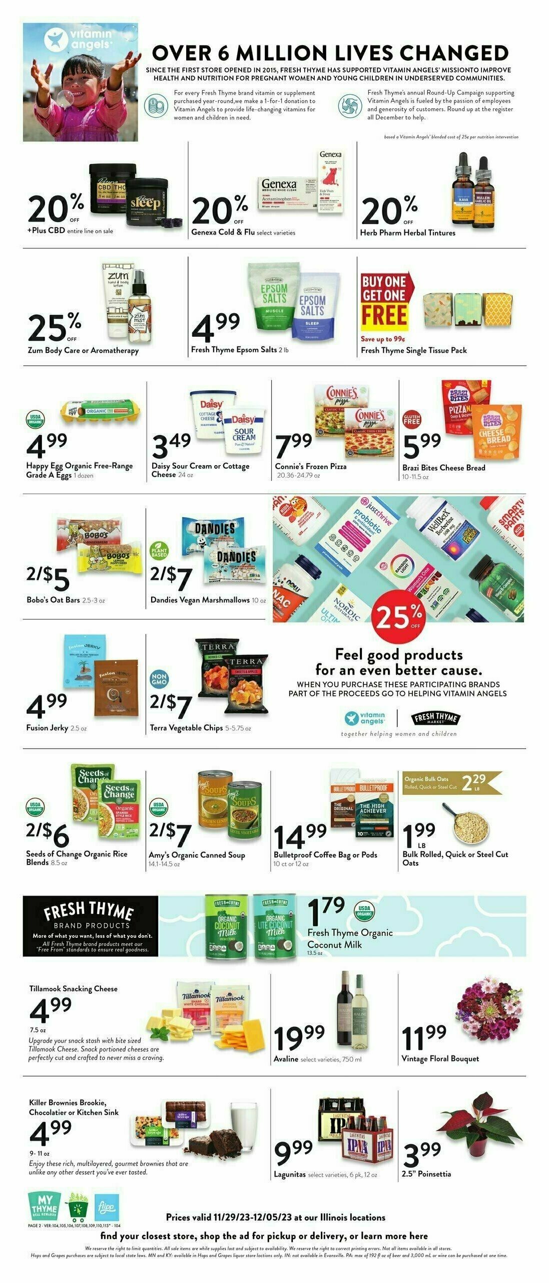 Fresh Thyme Farmers Market Weekly Ad from November 29