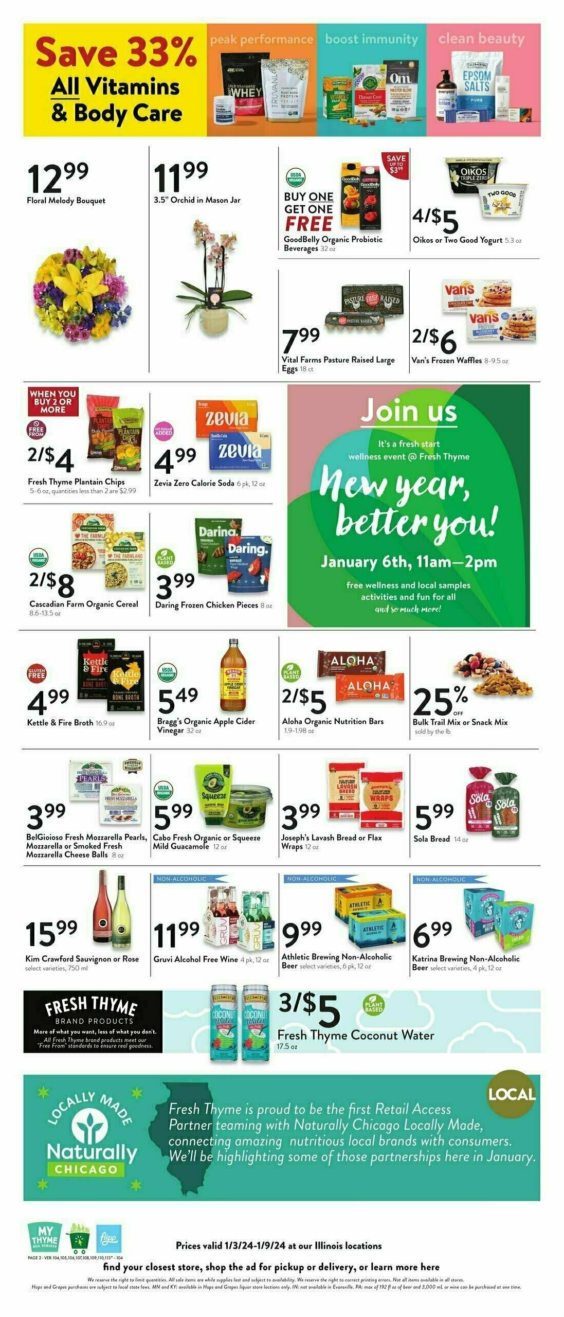Fresh Thyme Farmers Market Weekly Ad from January 3