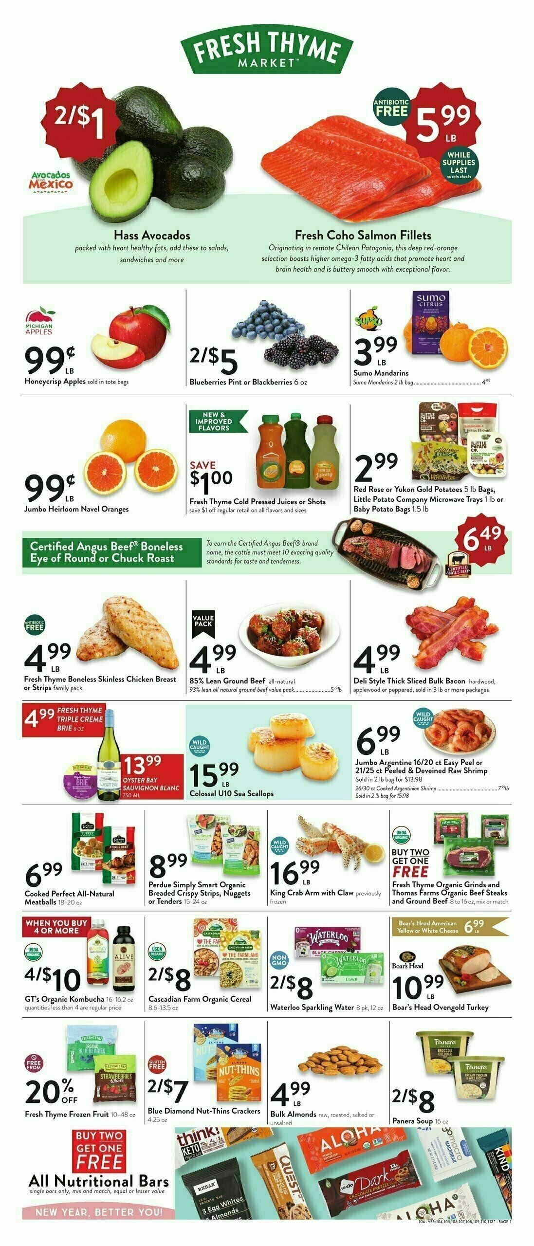 Fresh Thyme Farmers Market Weekly Ad from January 10
