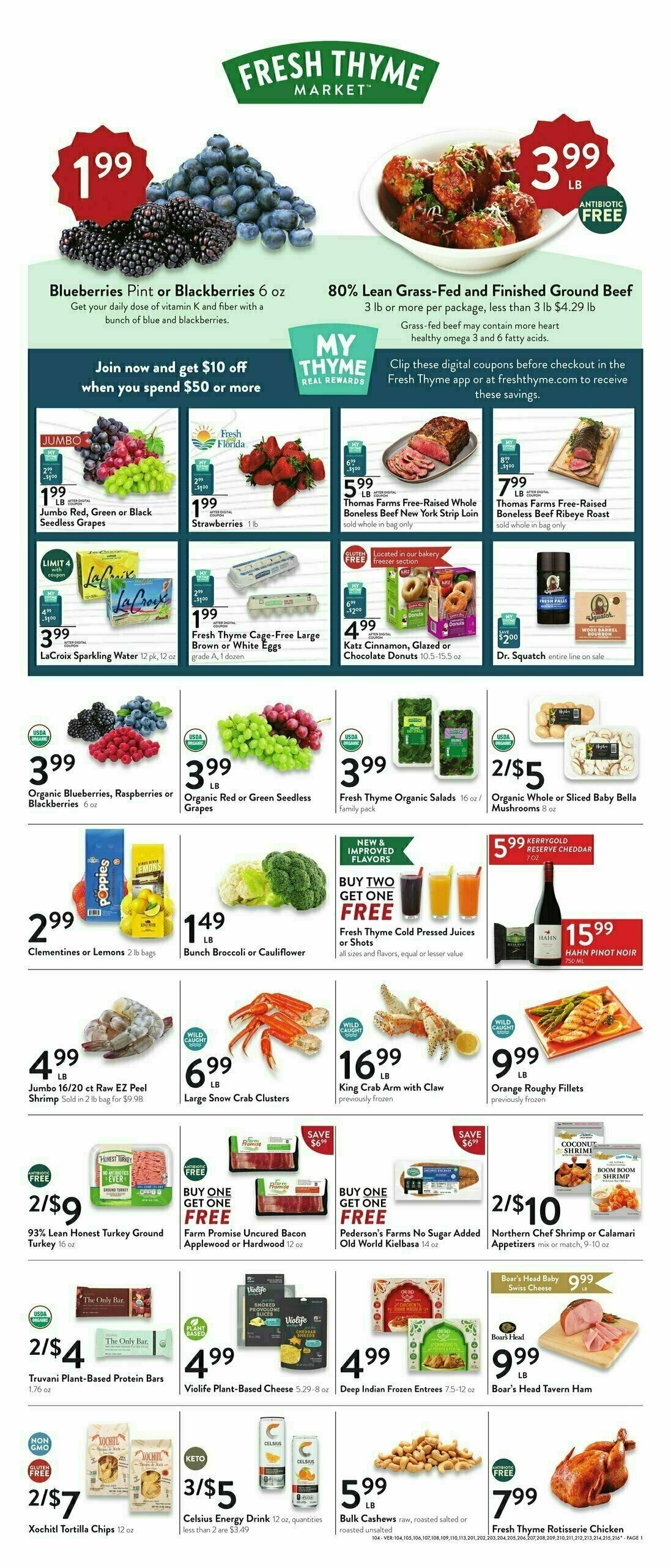 Fresh Thyme Farmers Market Weekly Ad from January 17