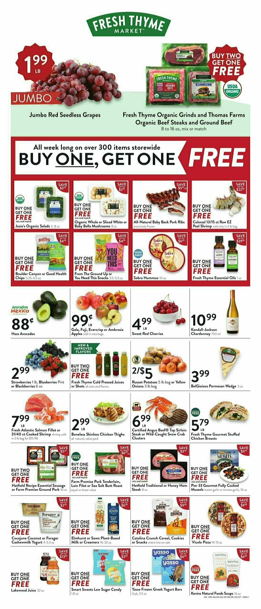 Fresh Thyme Farmers Market Weekly Ad from January 24