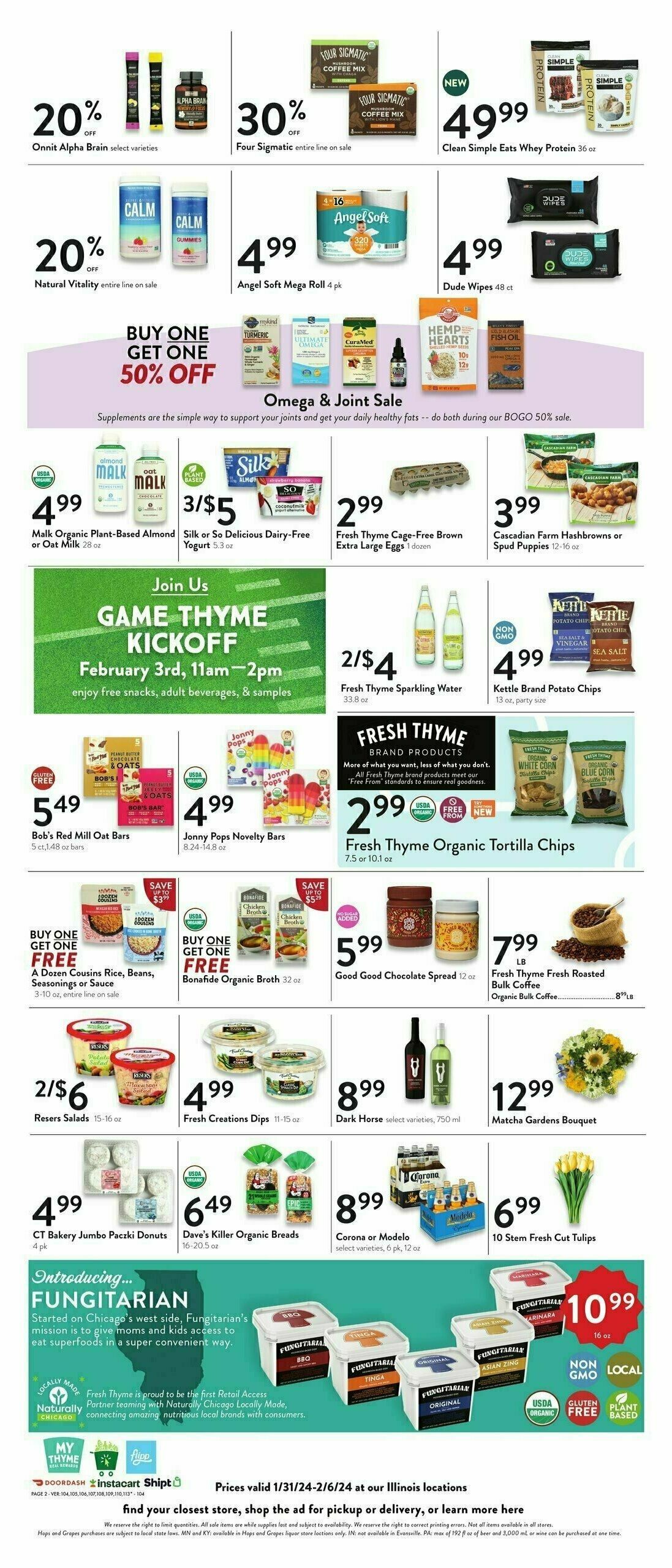 Fresh Thyme Farmers Market Weekly Ad from January 31