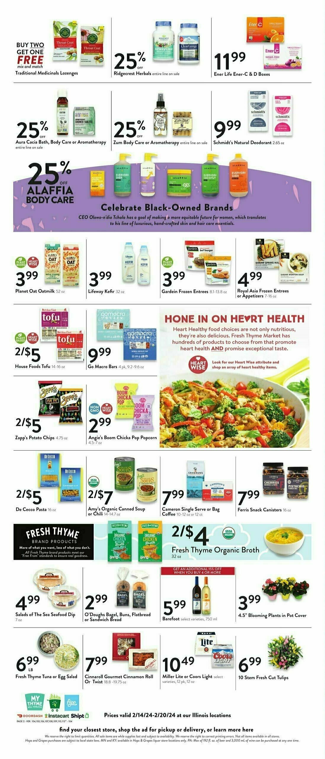 Fresh Thyme Farmers Market Weekly Ad from February 14