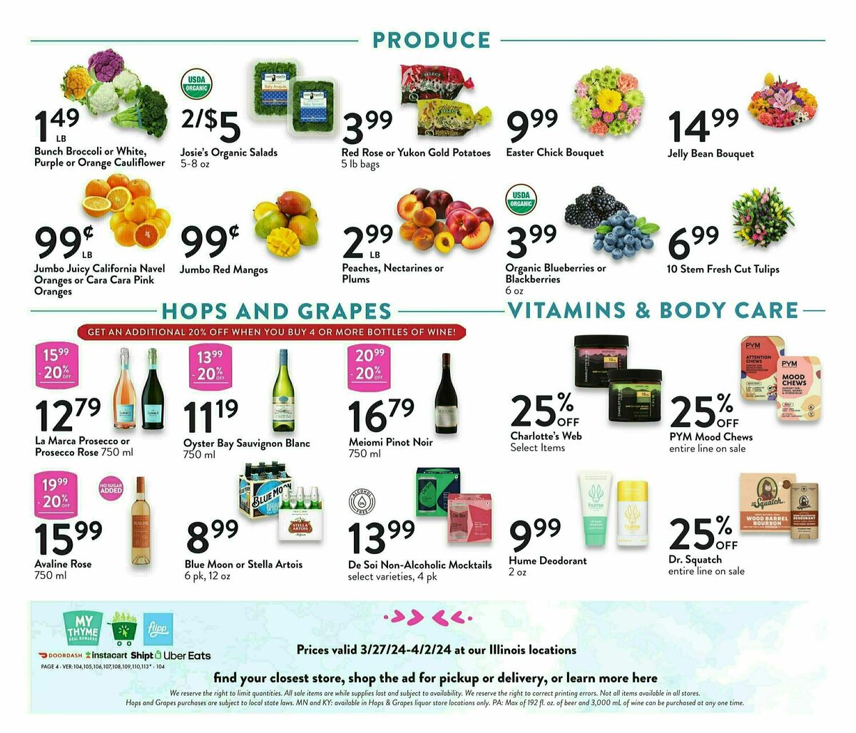 Fresh Thyme Farmers Market Weekly Ad from March 27