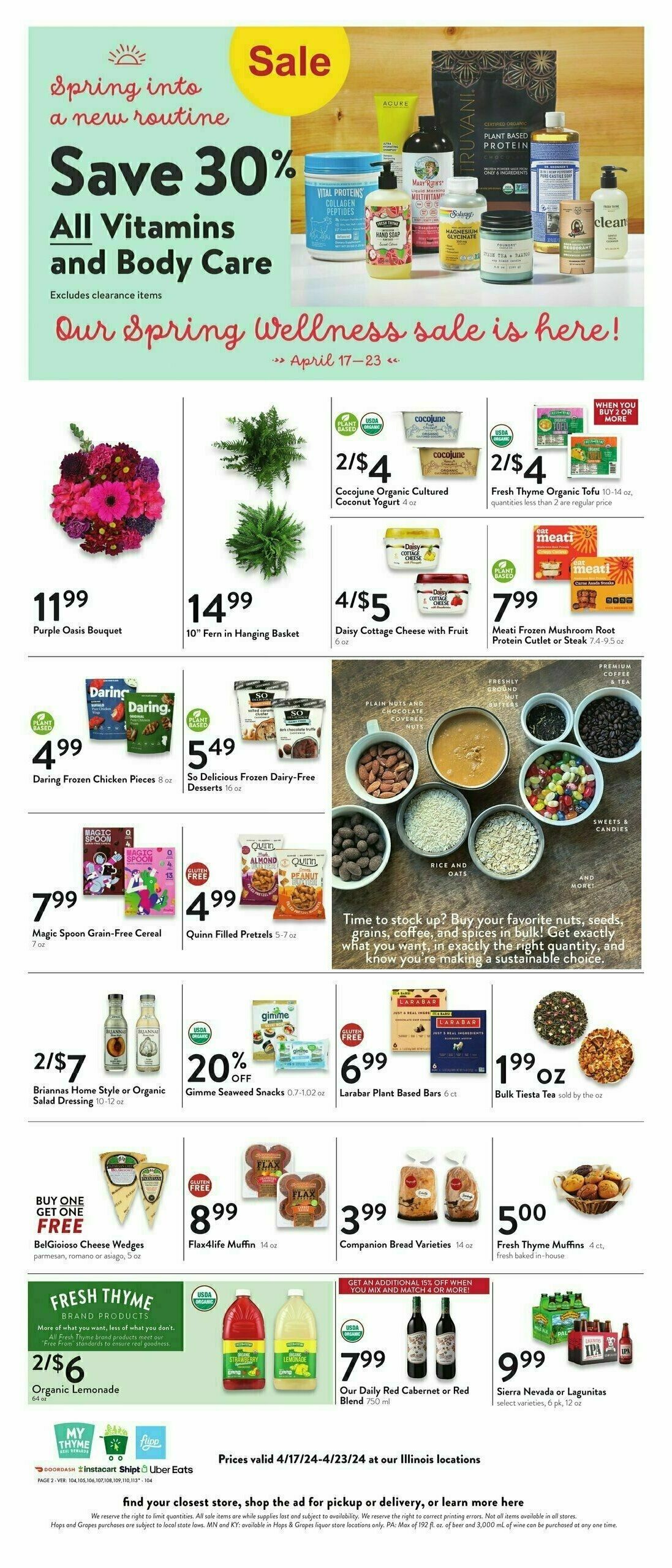 Fresh Thyme Farmers Market Weekly Ad from April 17