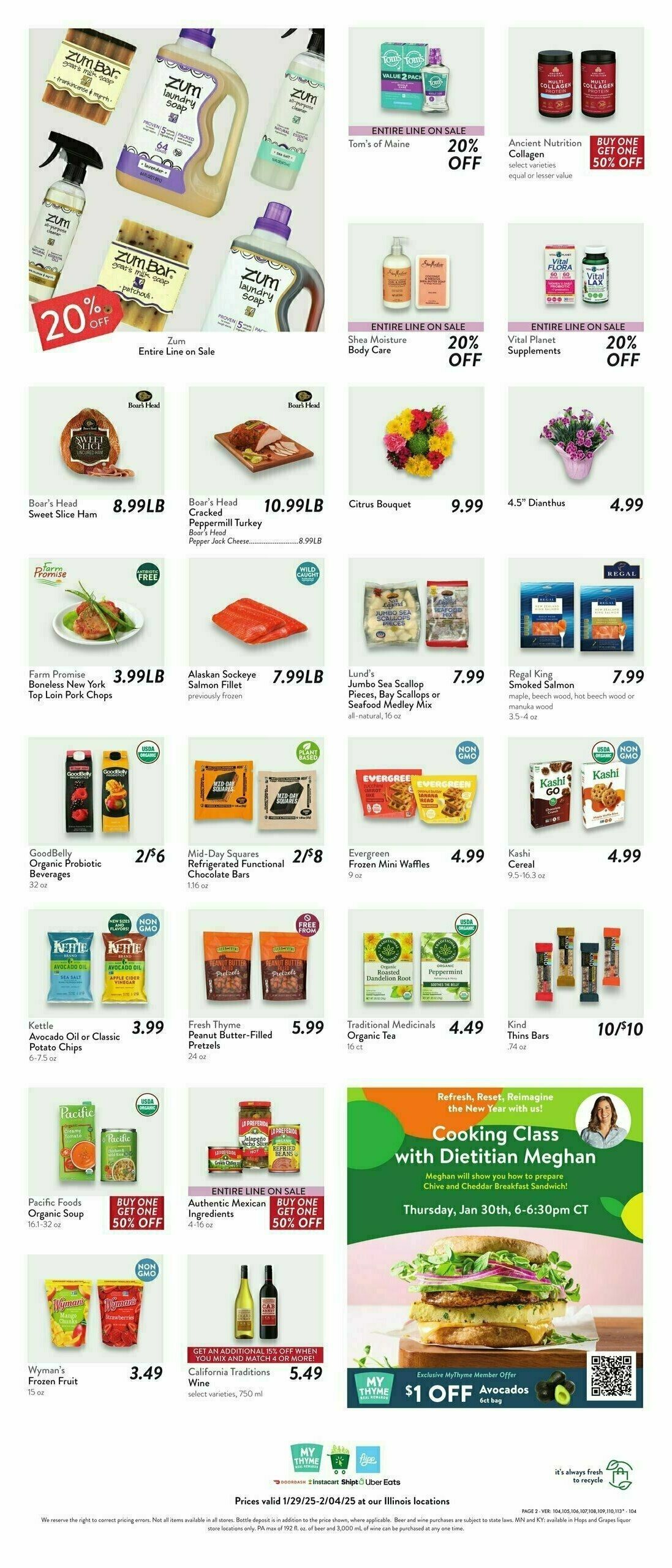 Fresh Thyme Farmers Market Weekly Ad from January 29