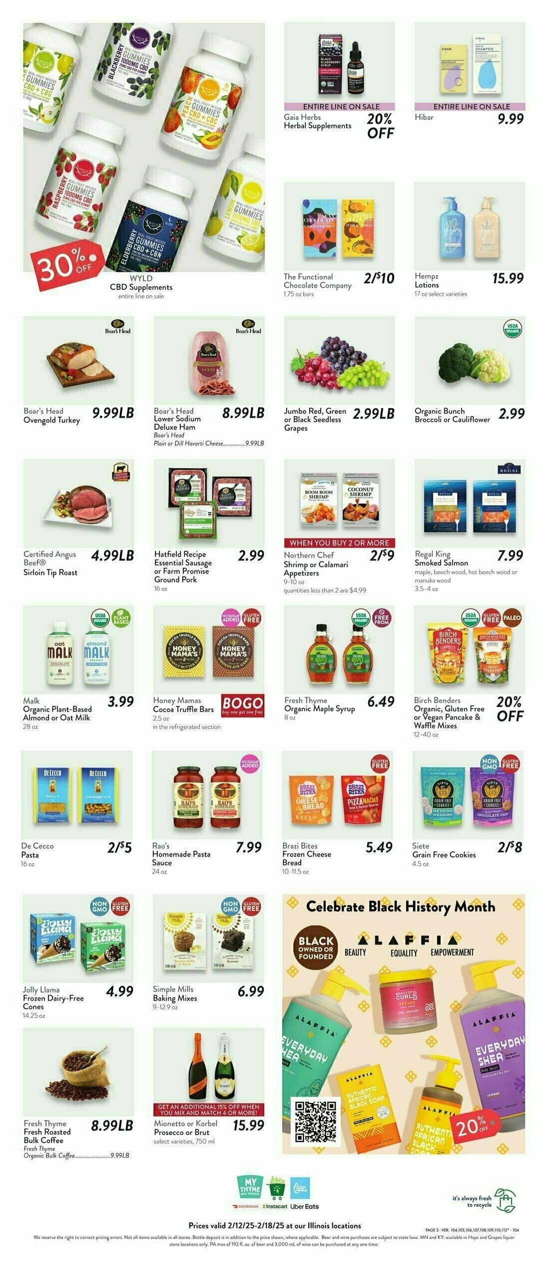 Fresh Thyme Farmers Market Weekly Ad from February 12