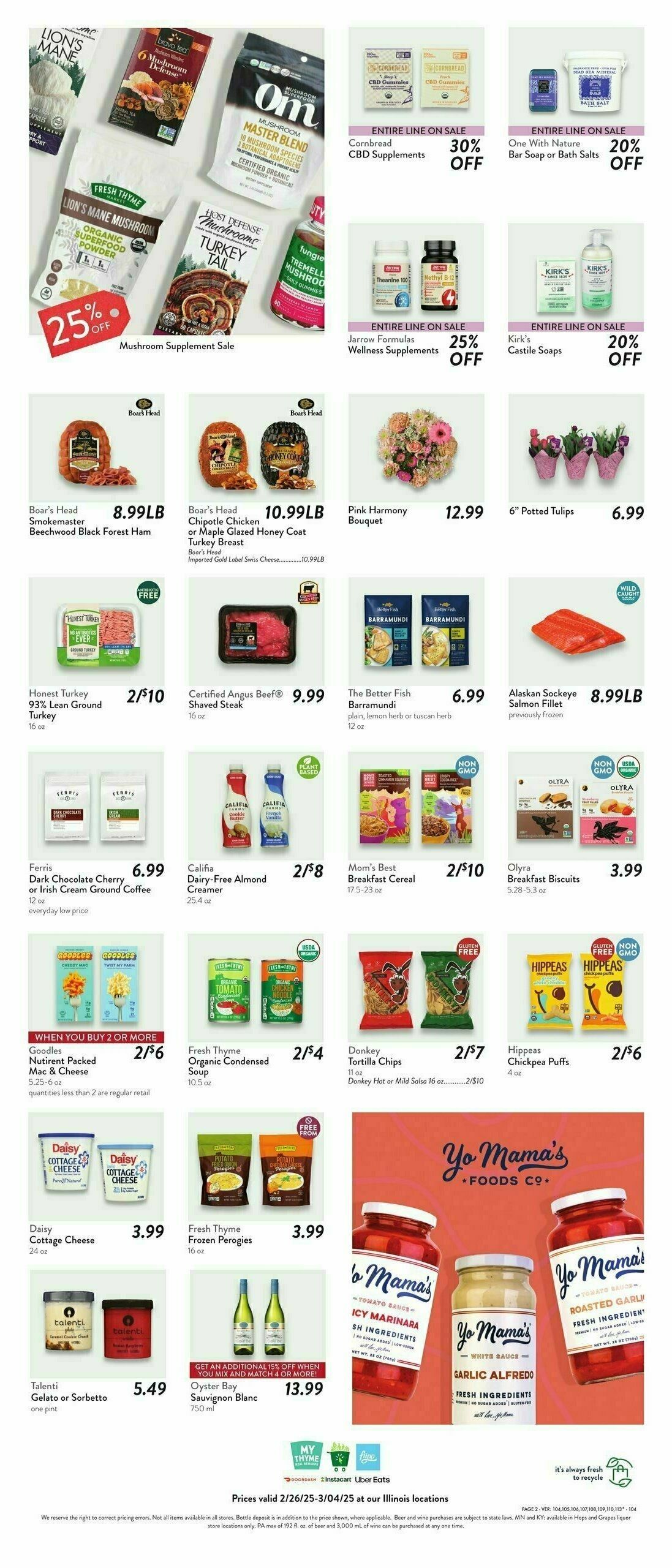 Fresh Thyme Farmers Market Weekly Ad from February 26