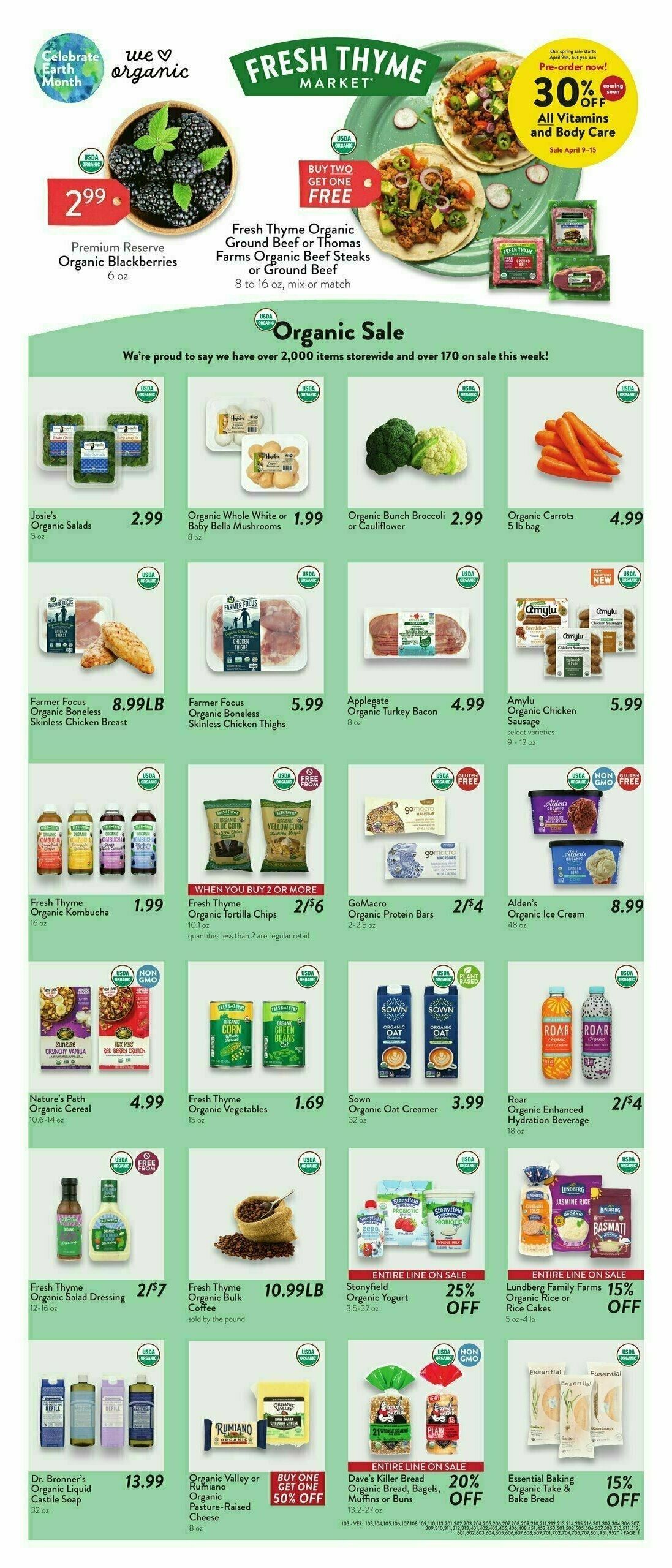 Fresh Thyme Farmers Market Weekly Ad from April 2