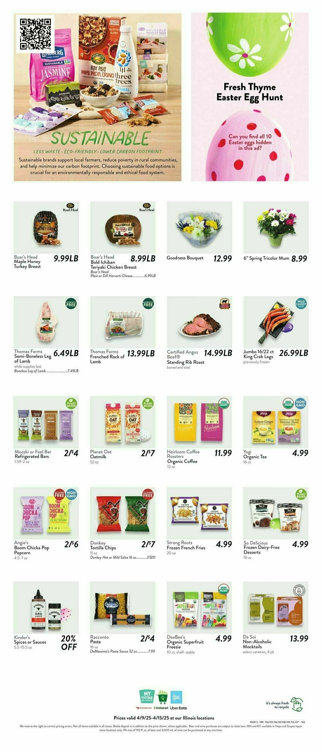 Fresh Thyme Farmers Market Weekly Ad from April 9