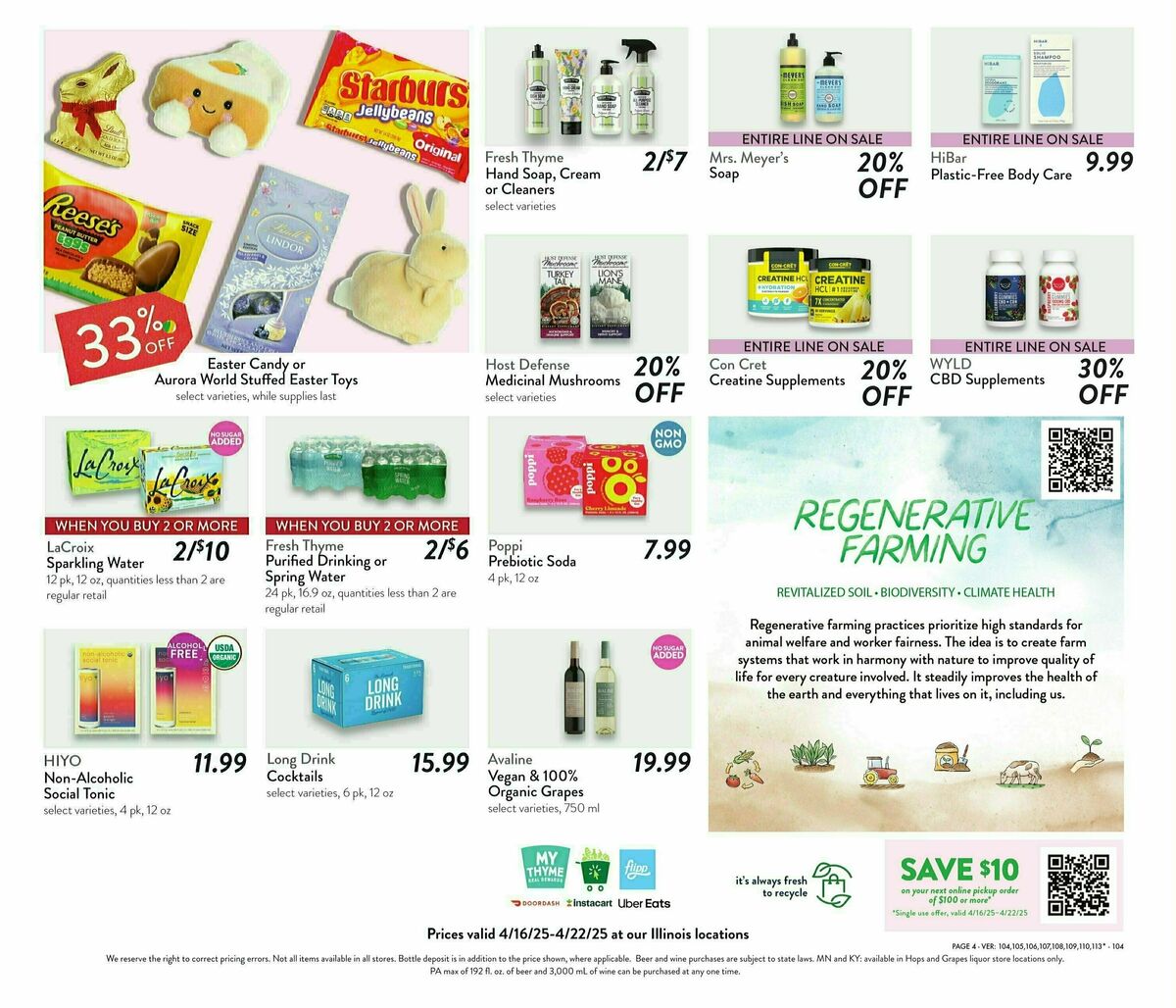Fresh Thyme Farmers Market Weekly Ad from April 16