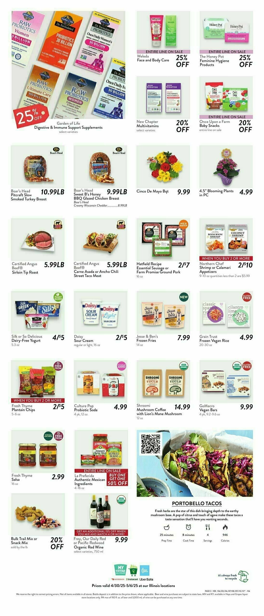 Fresh Thyme Farmers Market Weekly Ad from April 30