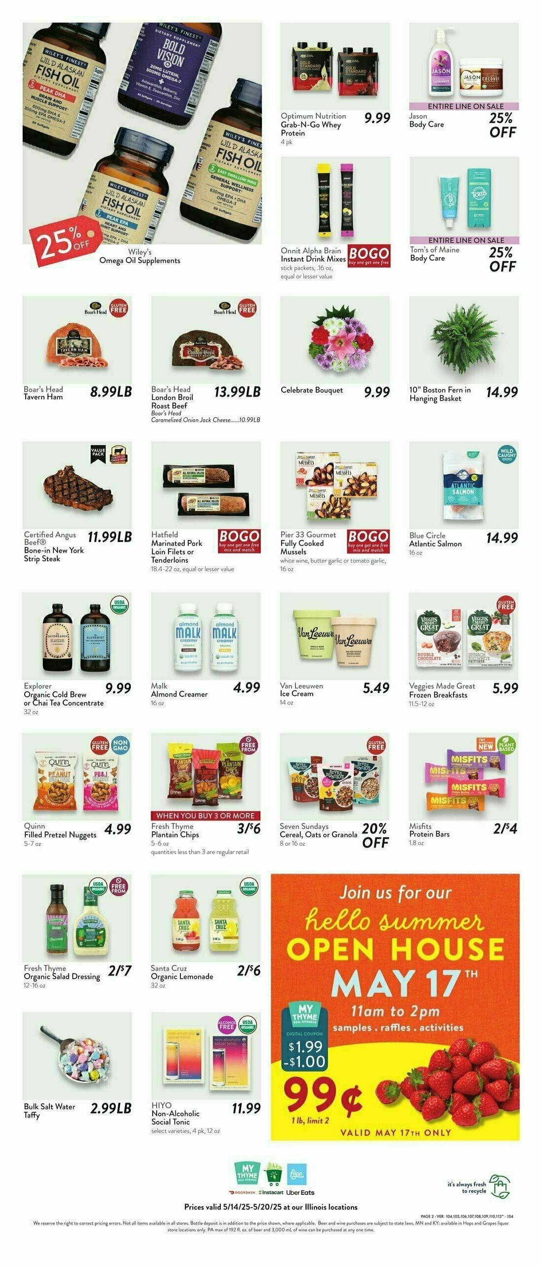 Fresh Thyme Farmers Market Weekly Ad from May 14