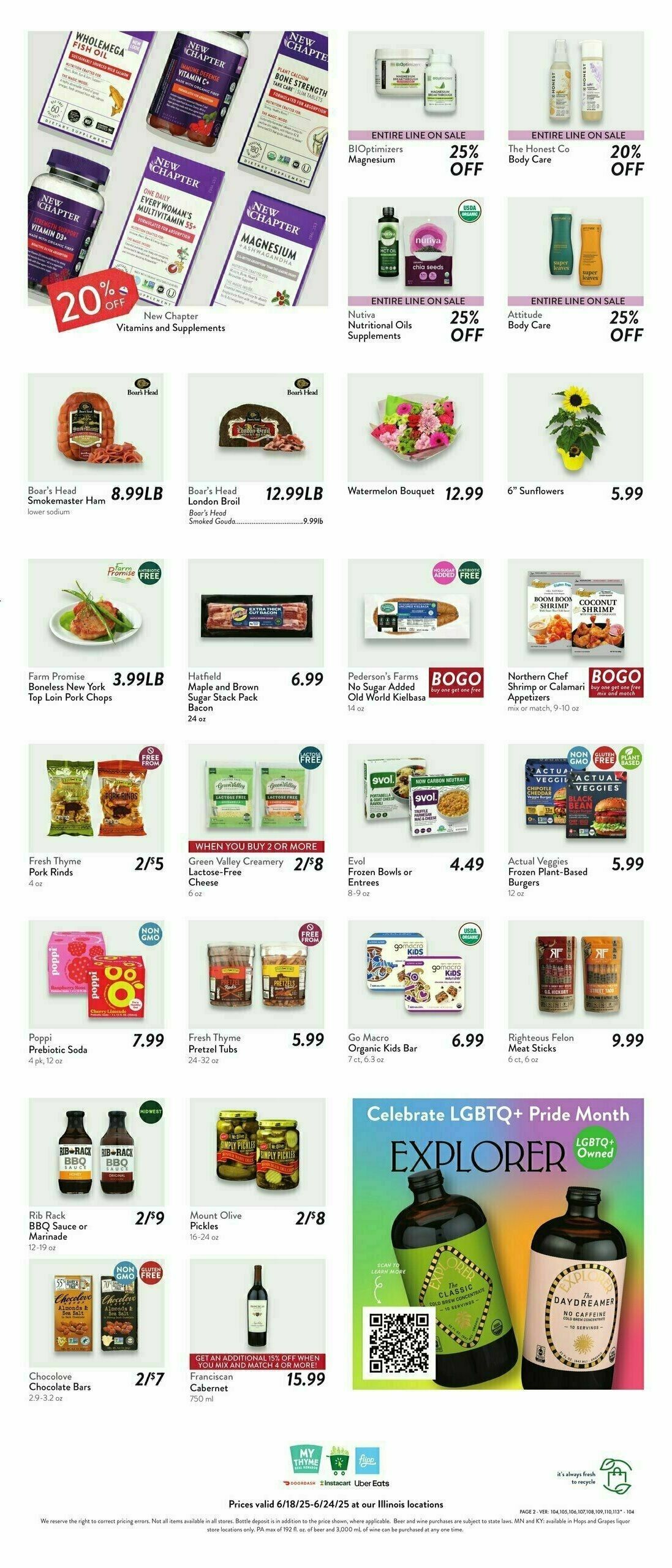 Fresh Thyme Farmers Market Weekly Ad from June 18