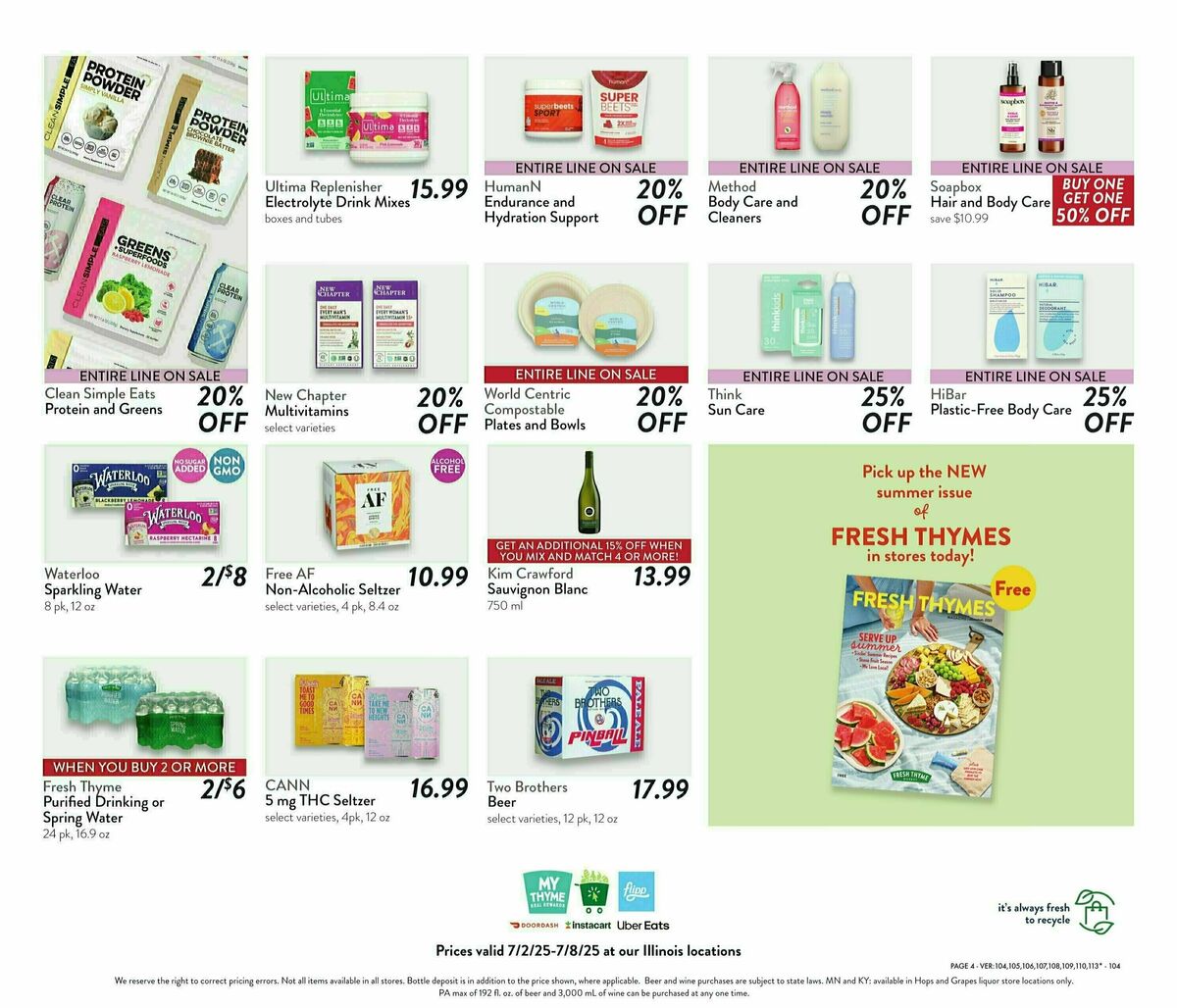 Fresh Thyme Farmers Market Weekly Ad from July 2