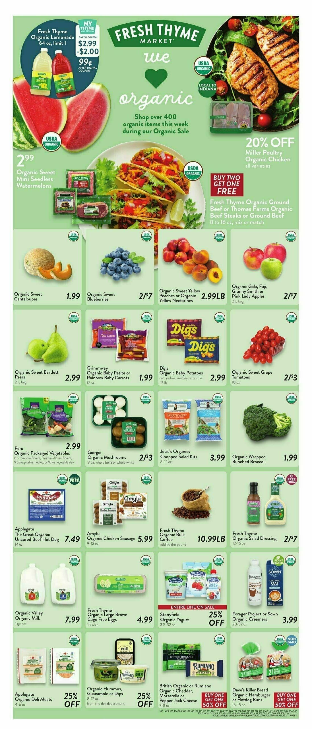 Fresh Thyme Farmers Market Weekly Ad from July 9