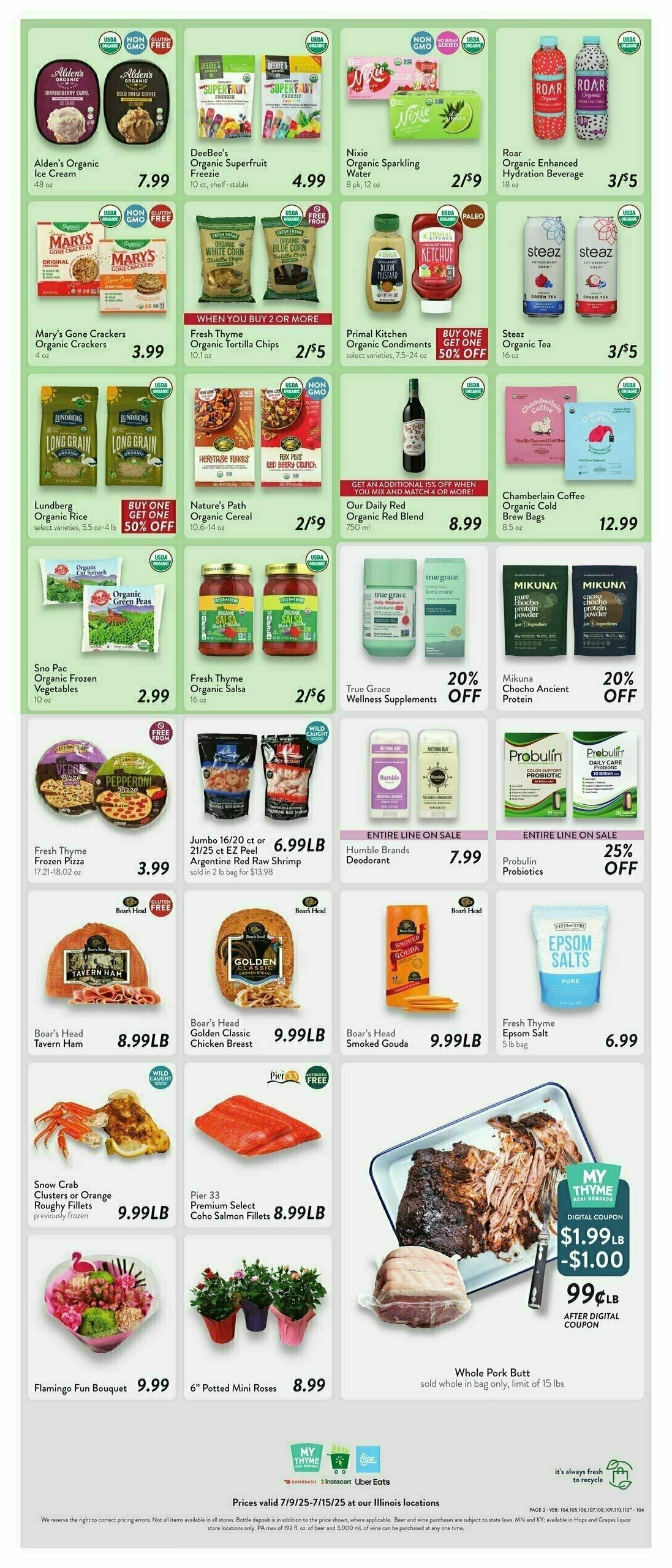 Fresh Thyme Farmers Market Weekly Ad from July 9