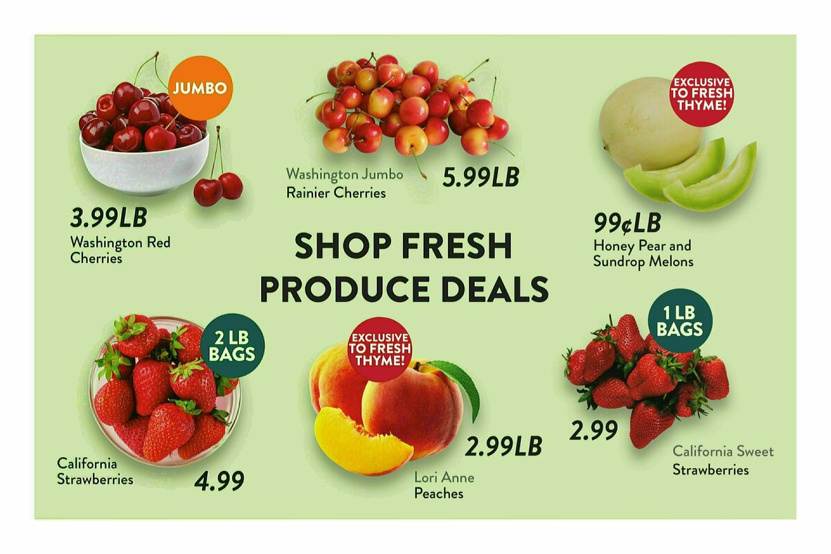 Fresh Thyme Farmers Market Weekly Ad from July 9