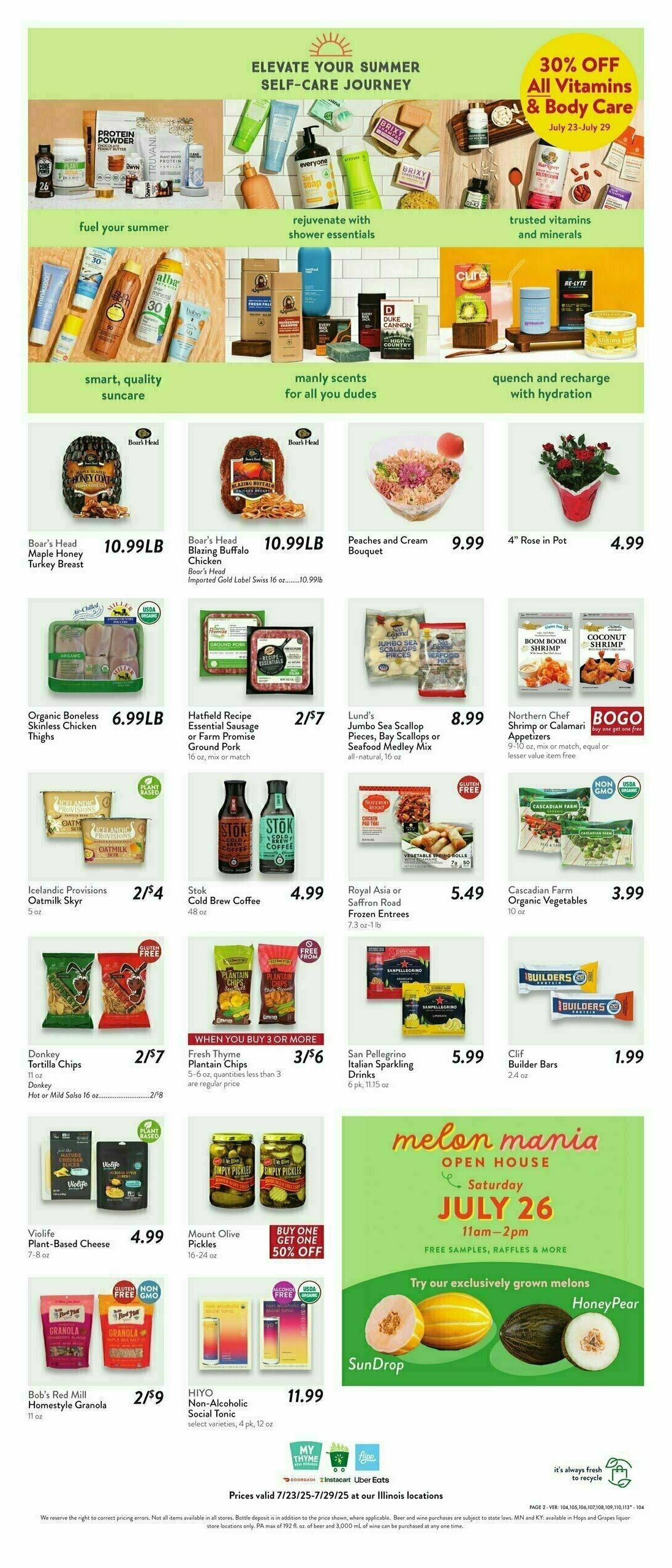 Fresh Thyme Farmers Market Weekly Ad from July 23
