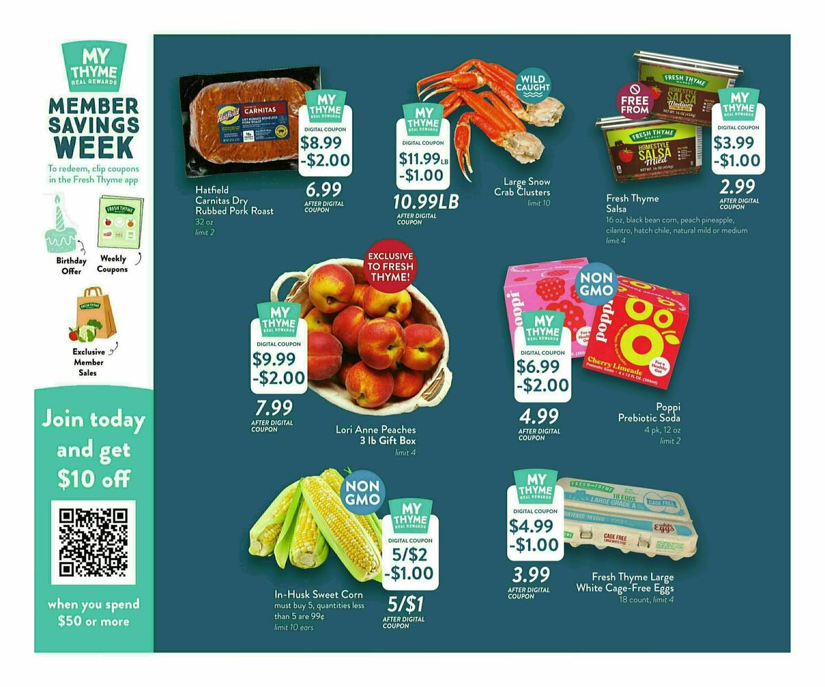 Fresh Thyme Farmers Market Weekly Ad from July 23