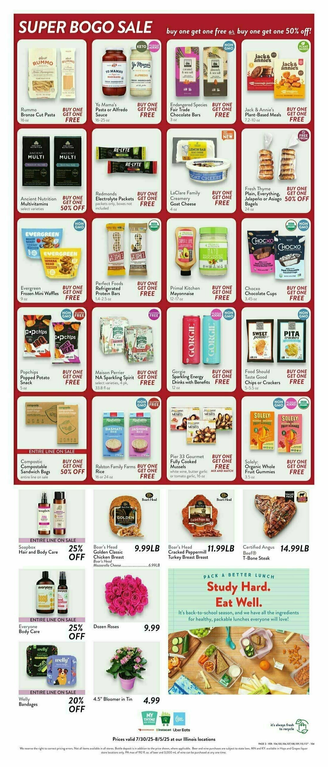 Fresh Thyme Farmers Market Weekly Ad from July 30