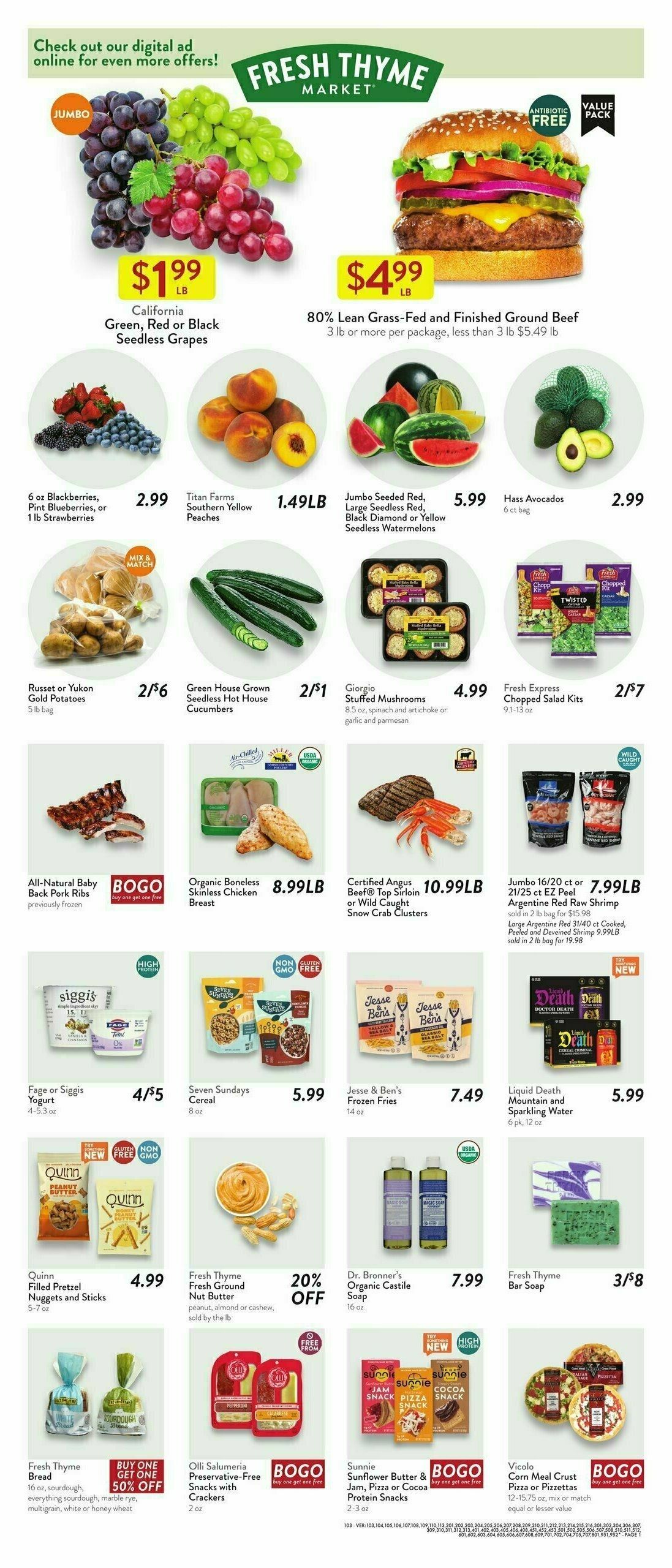 Fresh Thyme Farmers Market Weekly Ad from August 13