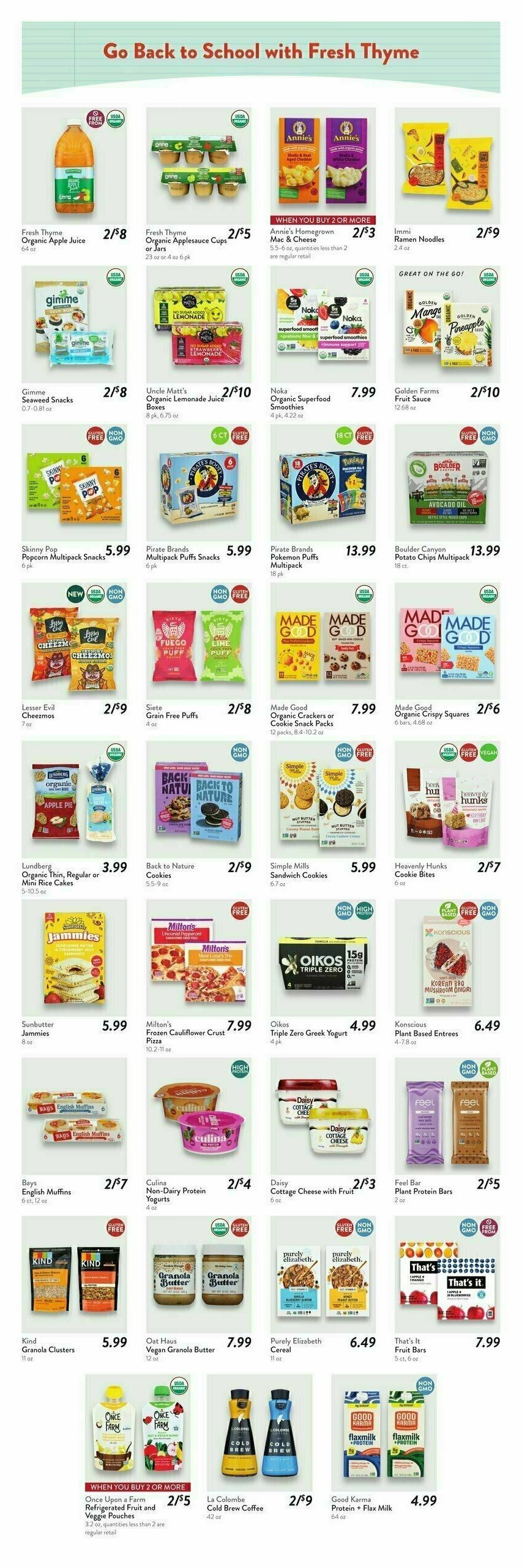 Fresh Thyme Farmers Market Weekly Ad from August 13