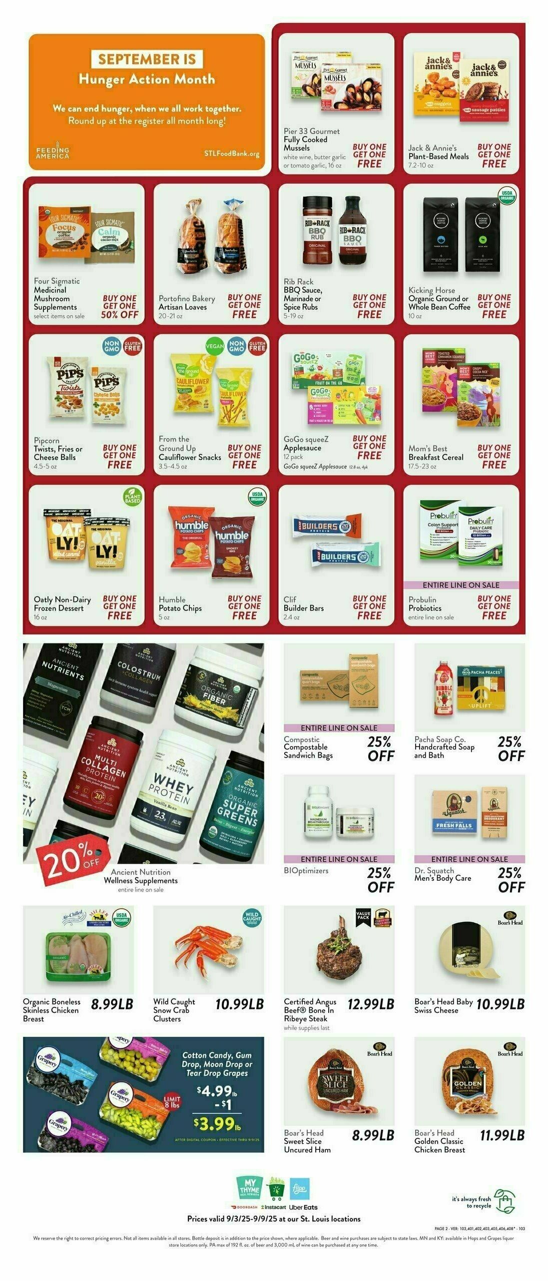 Fresh Thyme Farmers Market Weekly Ad from September 3